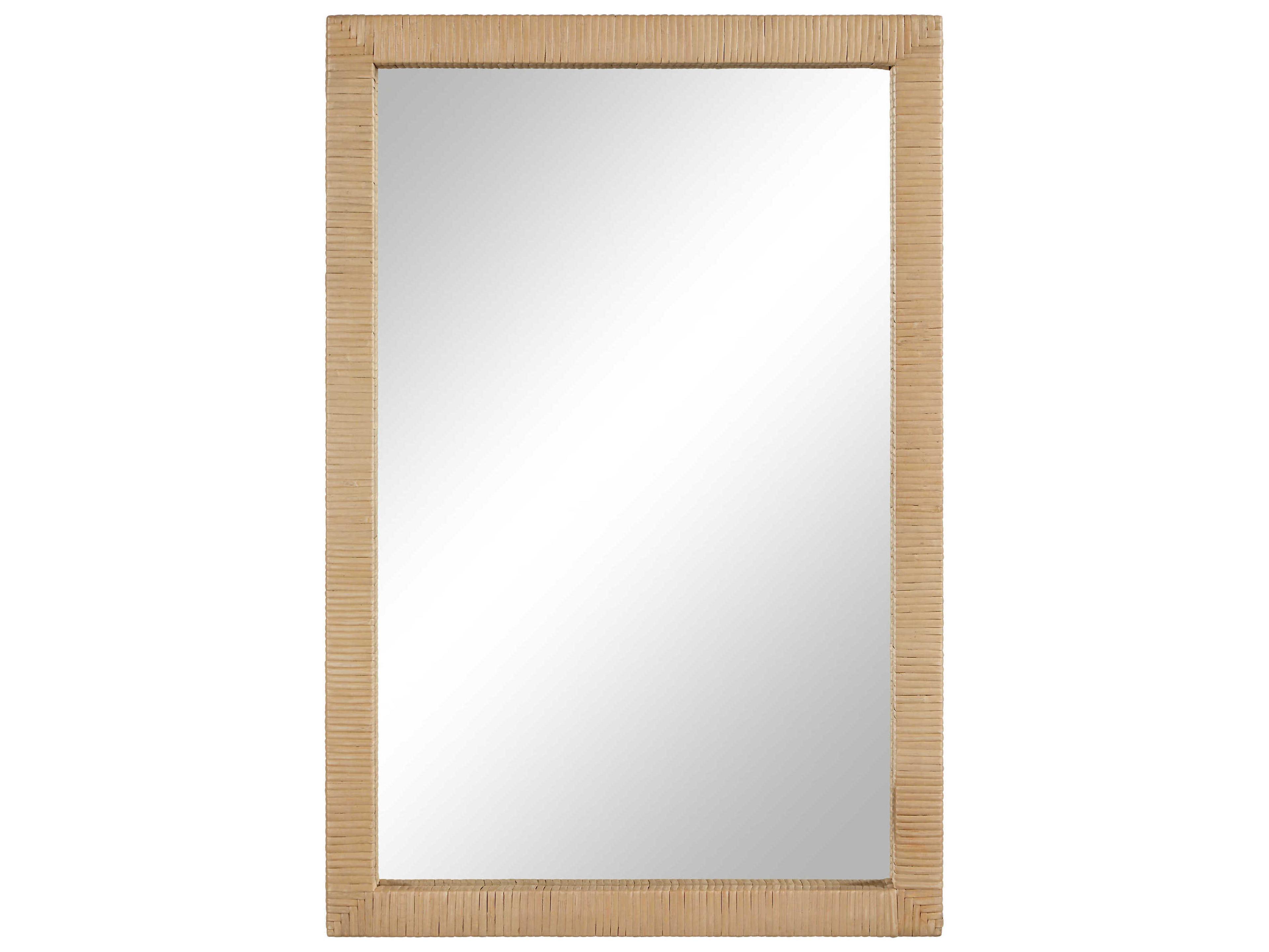 Renwil Sara Natural Rectangular Wall Mirror