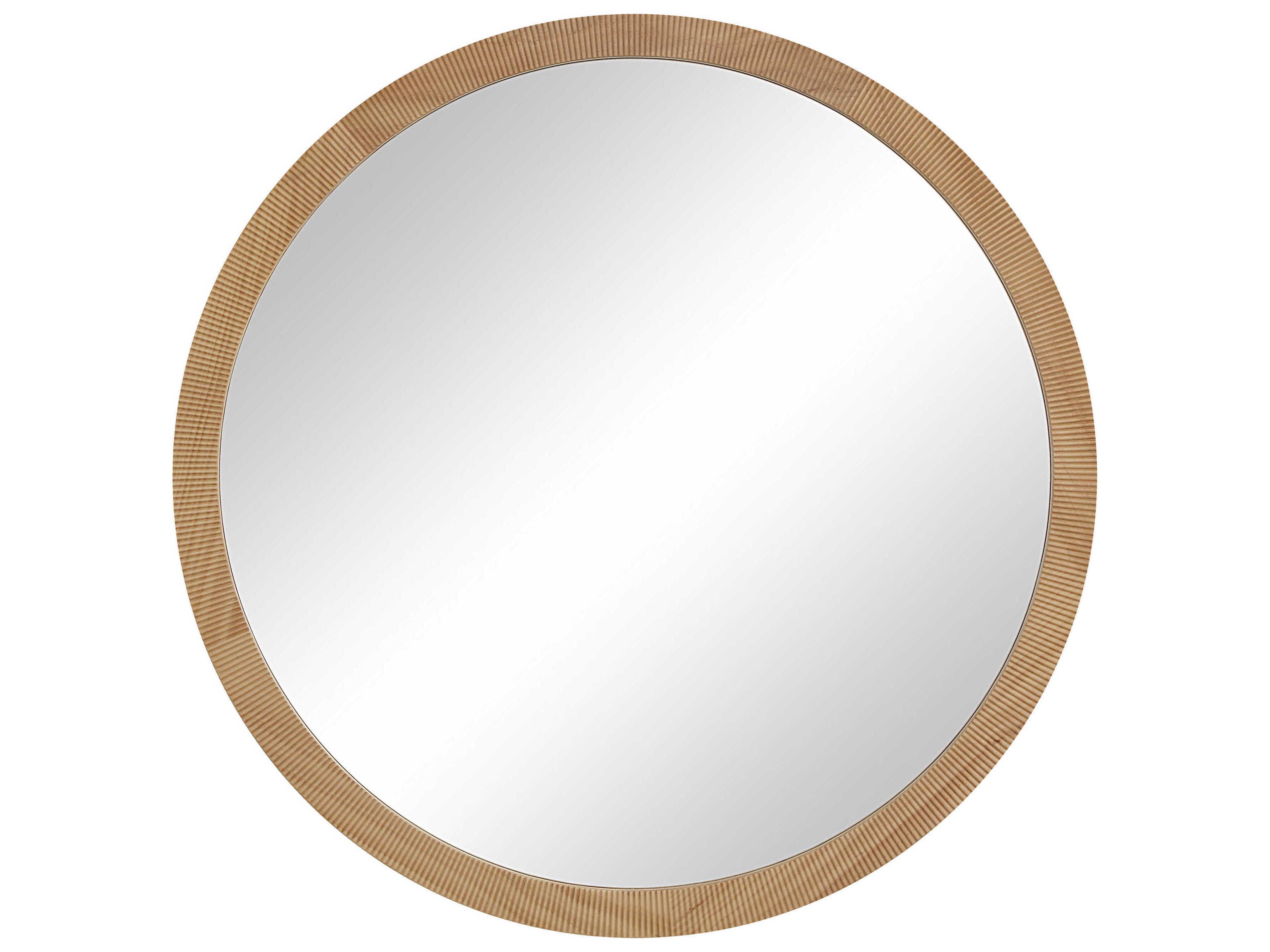 Renwil Noto Natural Round Wall Mirror