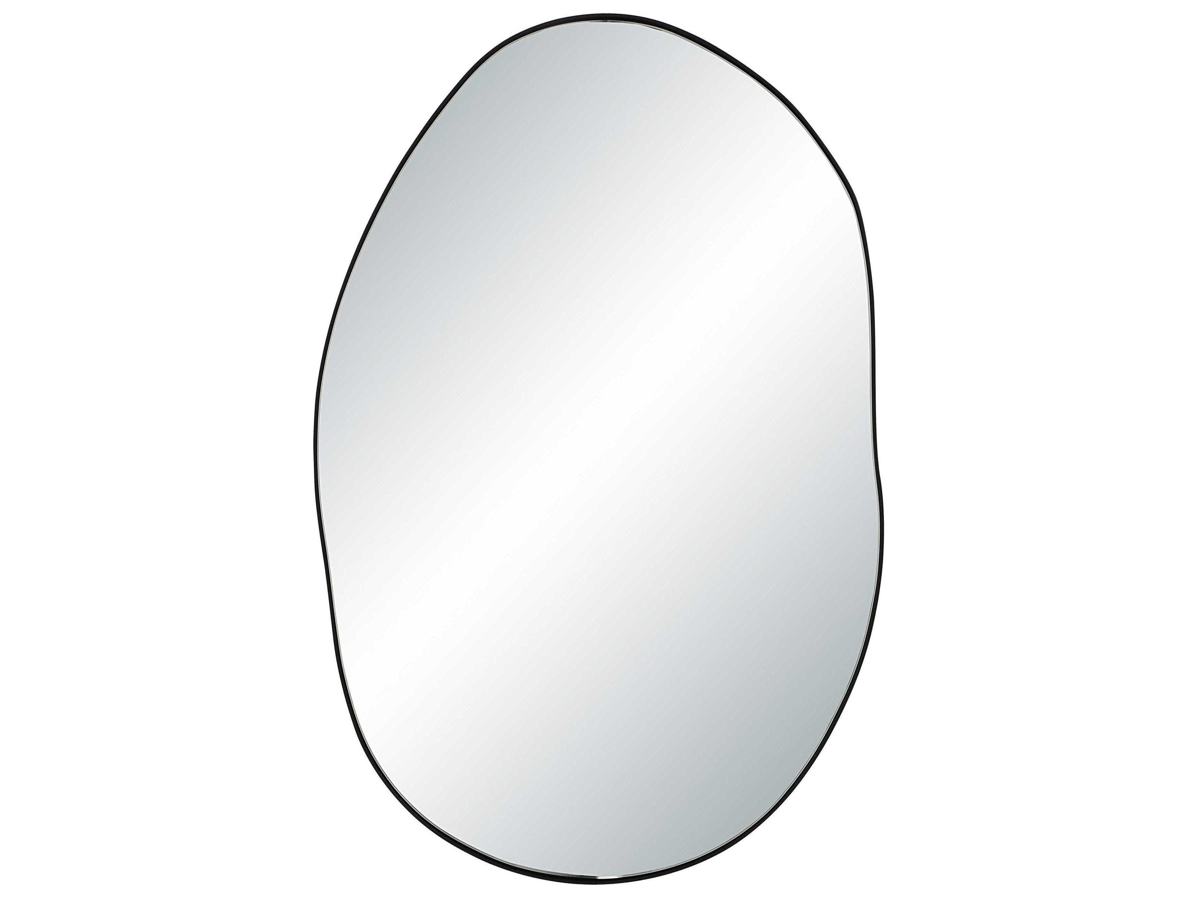 Renwil Messini Matte Black Wall Mirror