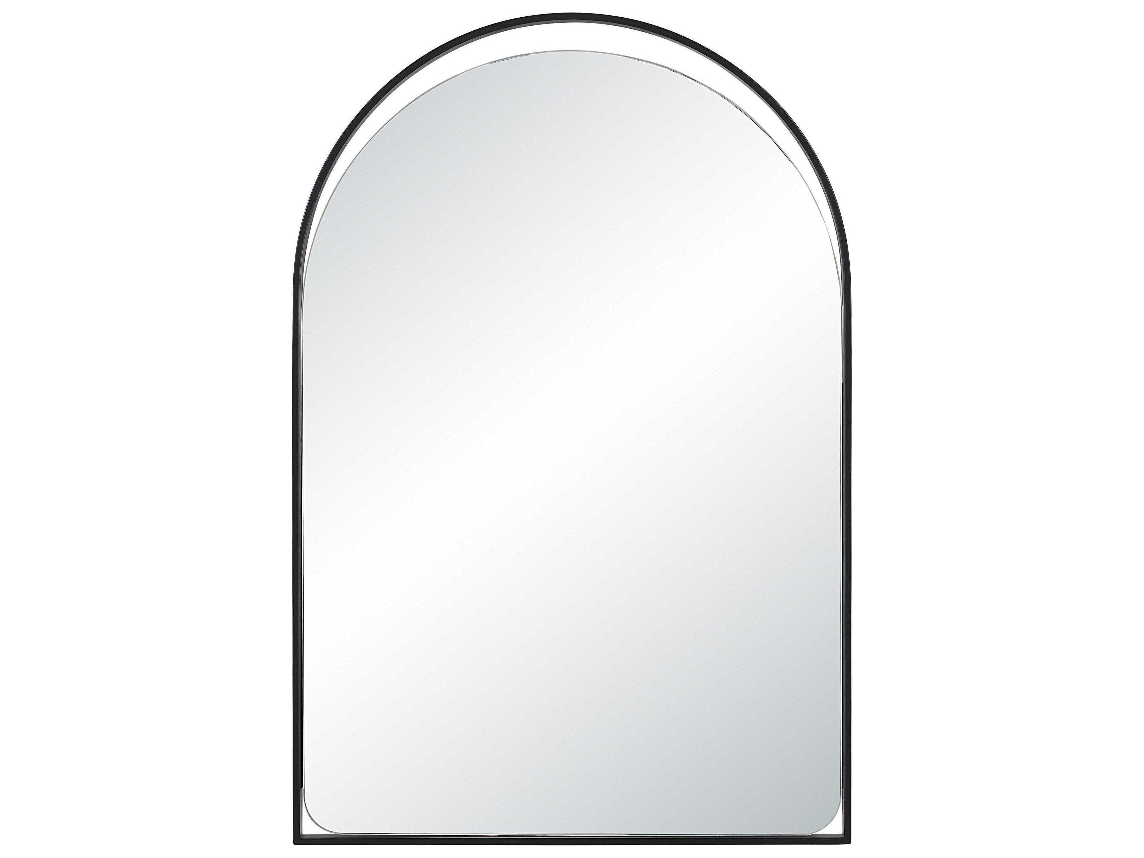 Renwil Maniola Matte Black Wall Mirror