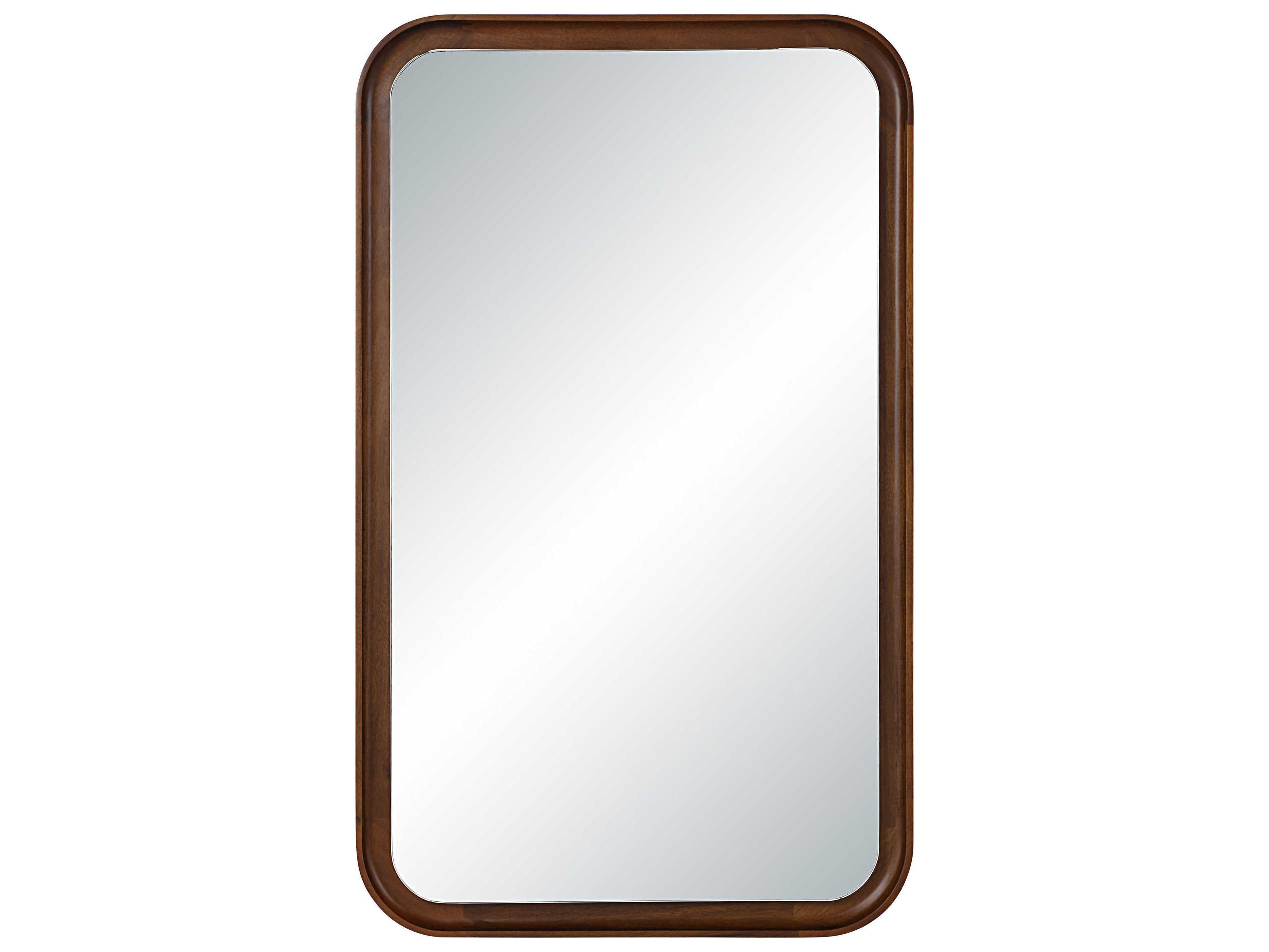 Renwil Salvia Walnut Rectangular Wall Mirror