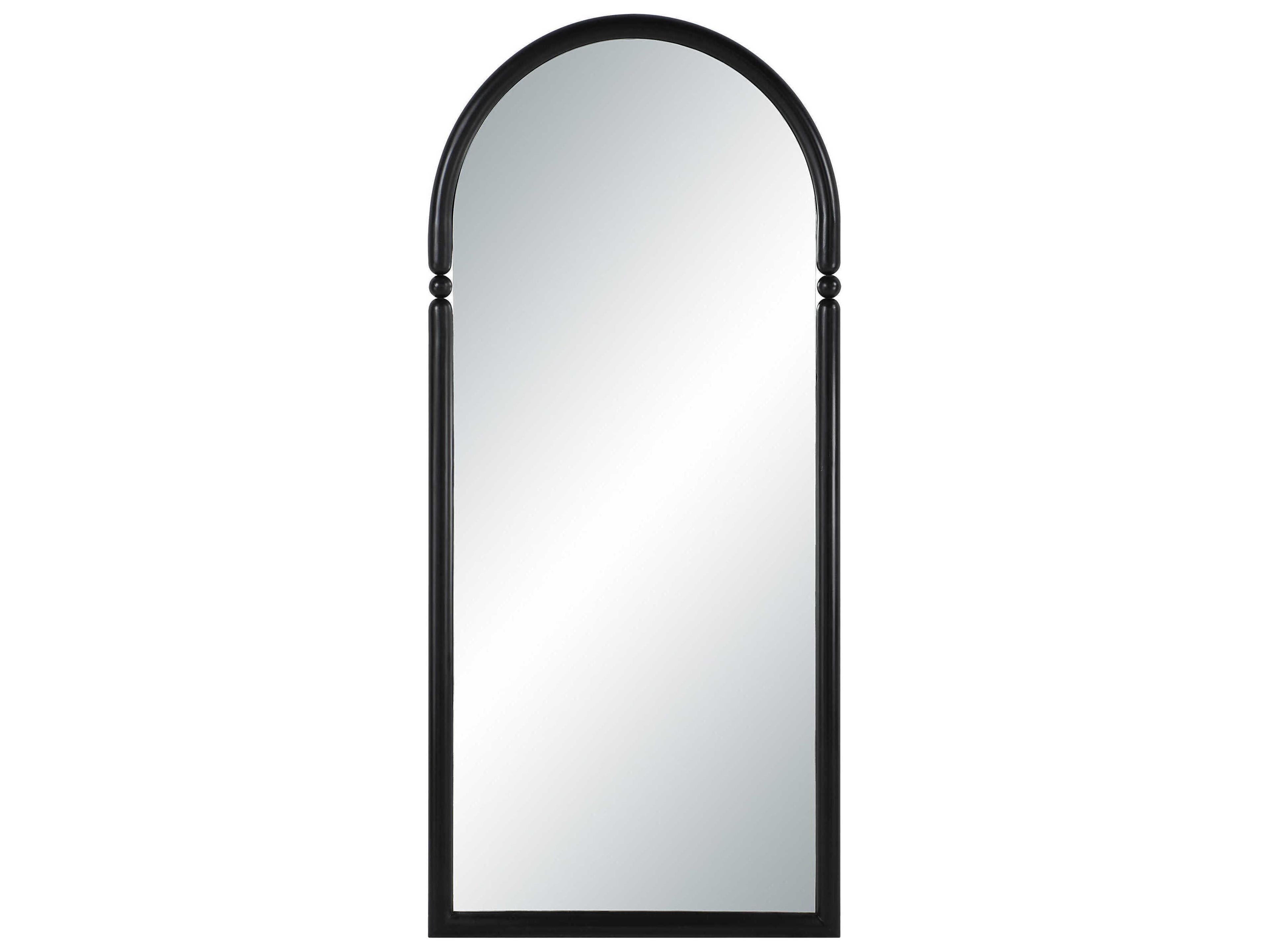 Renwil Arcade Matte Black Wall Mirror