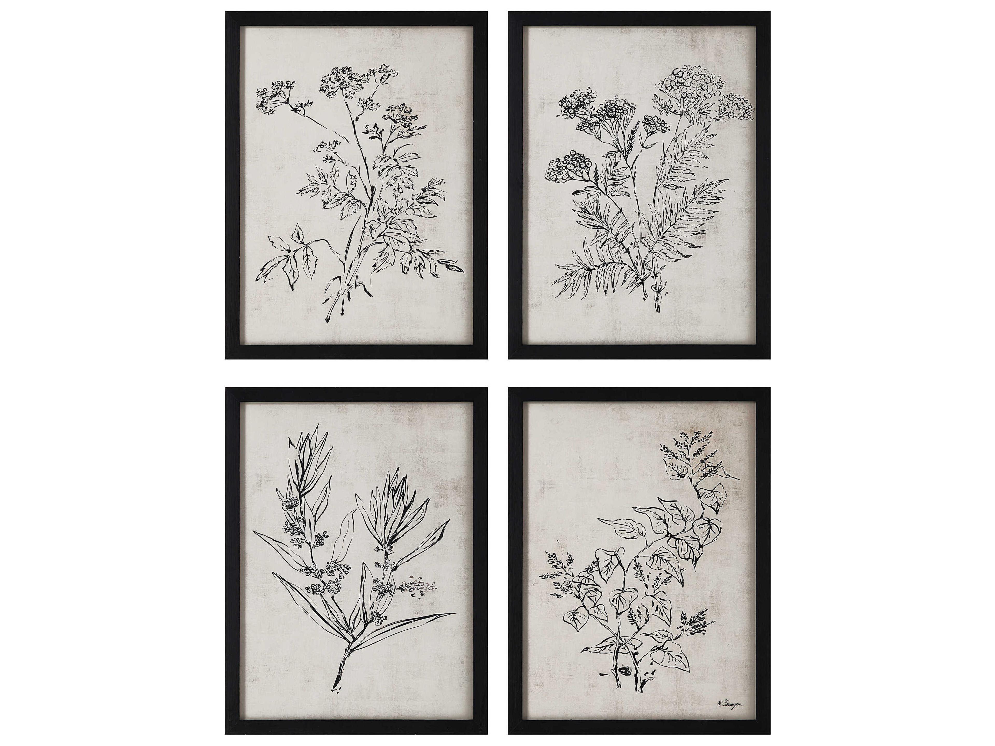 Renwil Basset Wall Art with Wood Frame