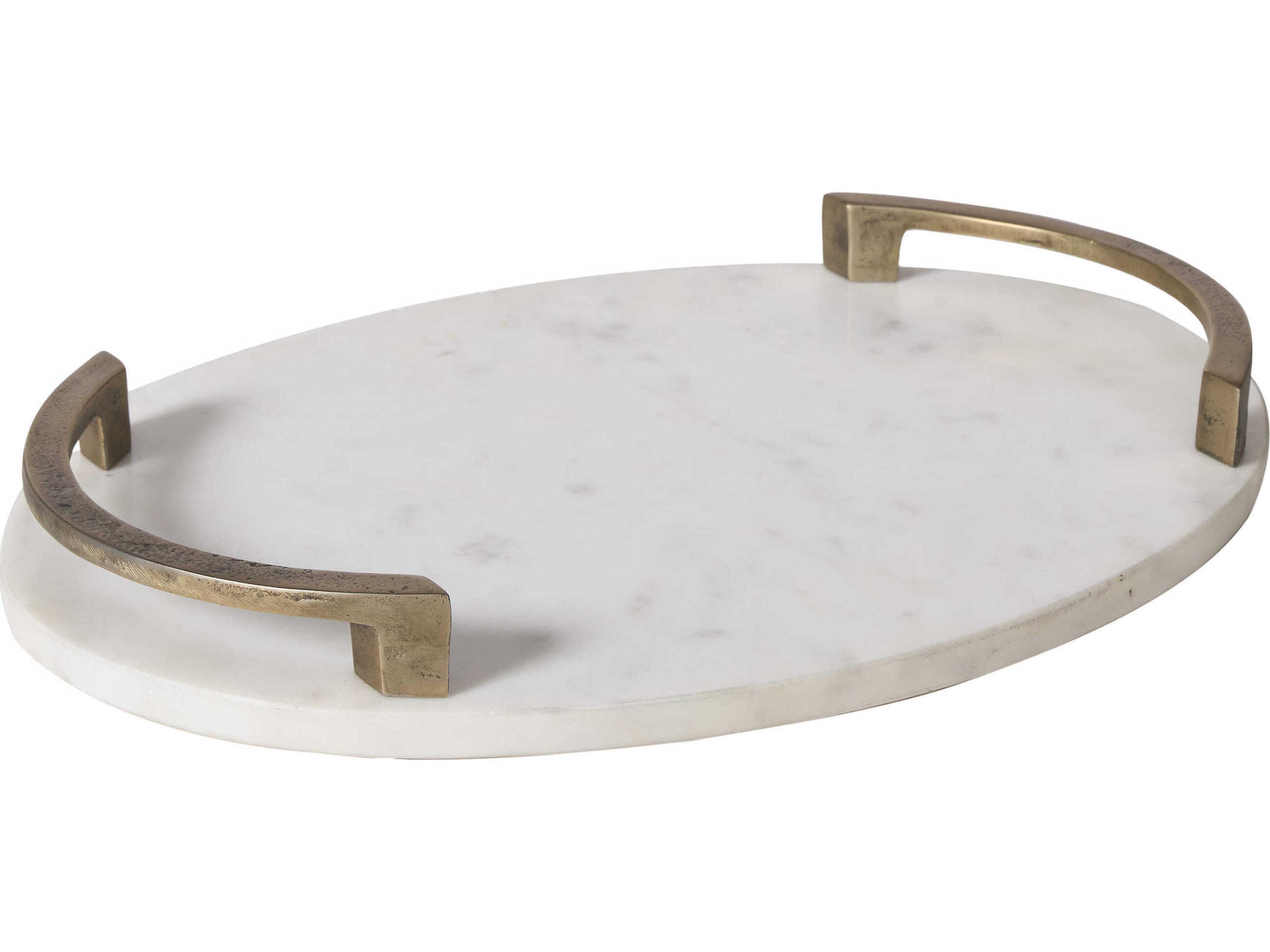 Renwil Bianca White Serving Tray