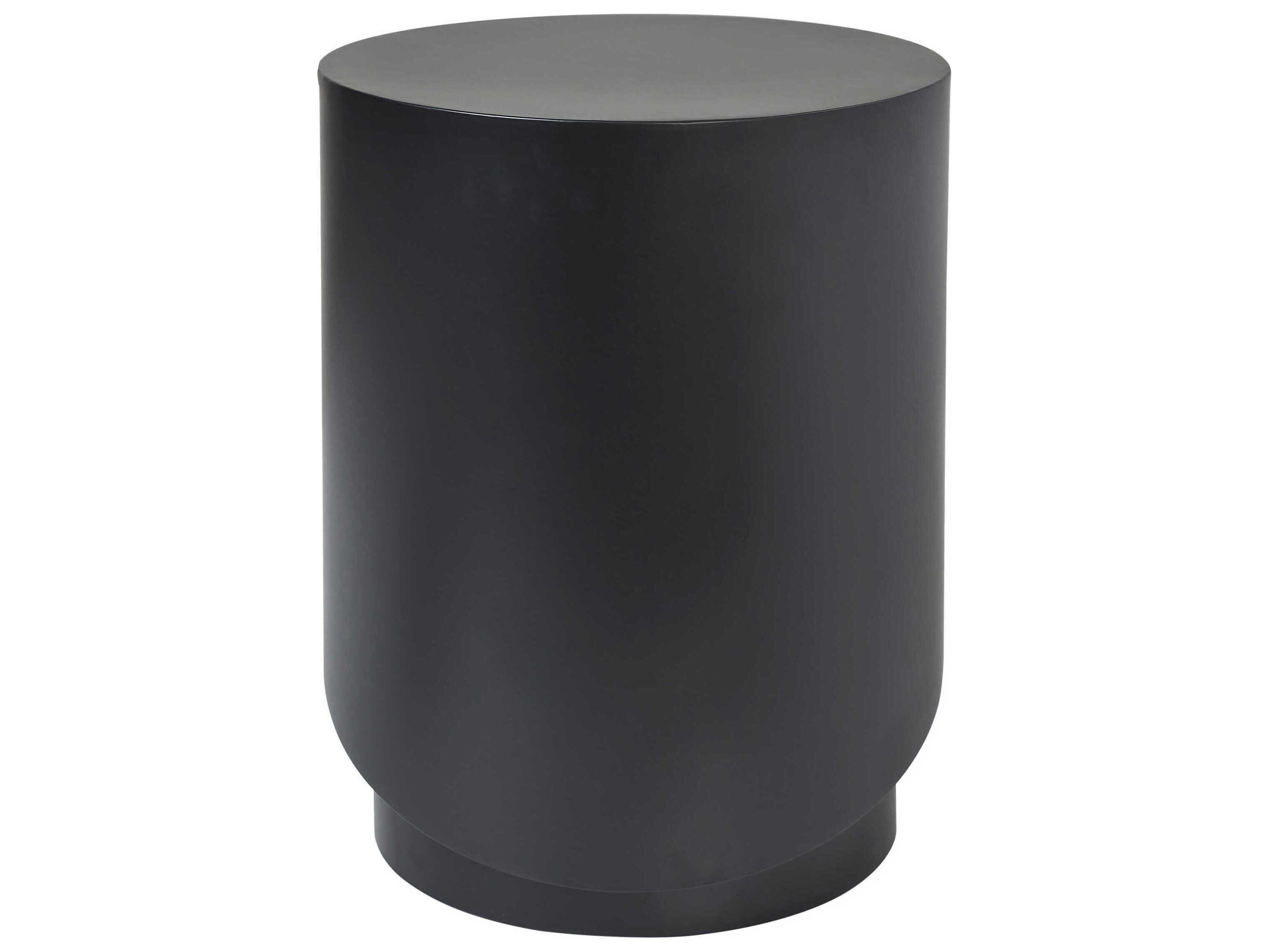 Renwil Domus Round Metal Matte Black End Table