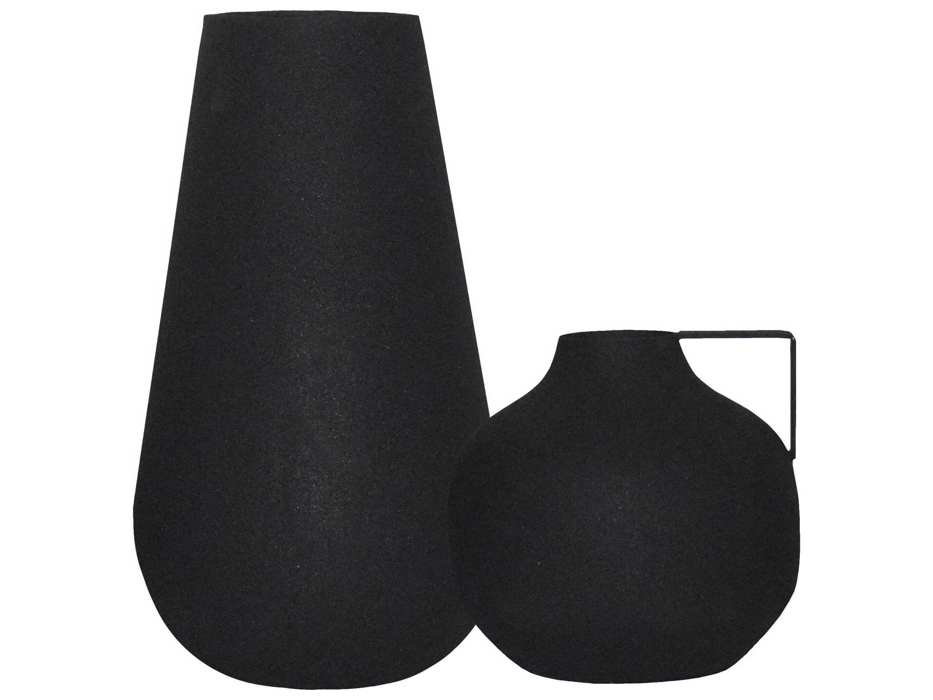 Renwil Roove Matte Black Vase