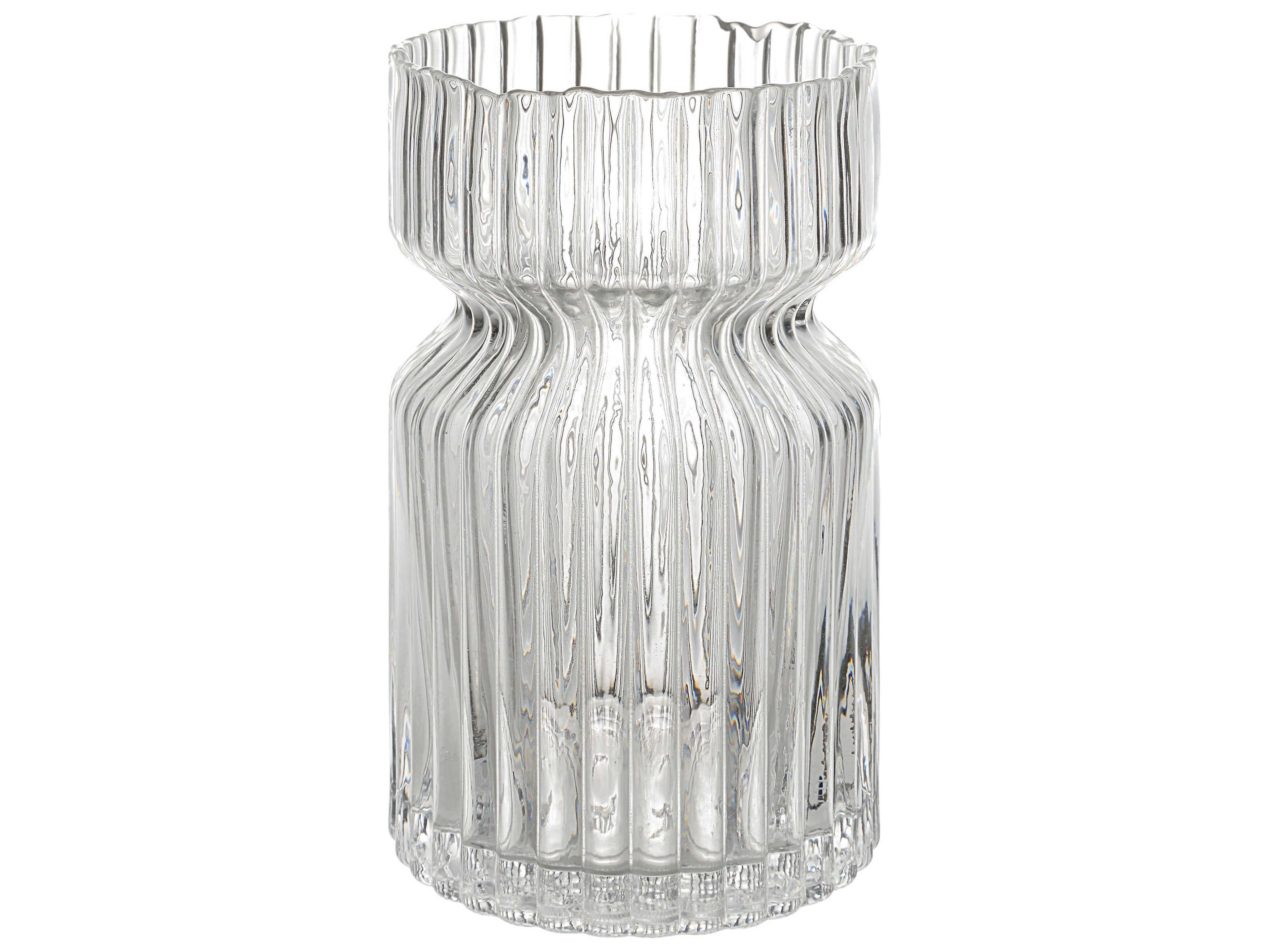 Renwil Gladys Clear Fluted Vase
