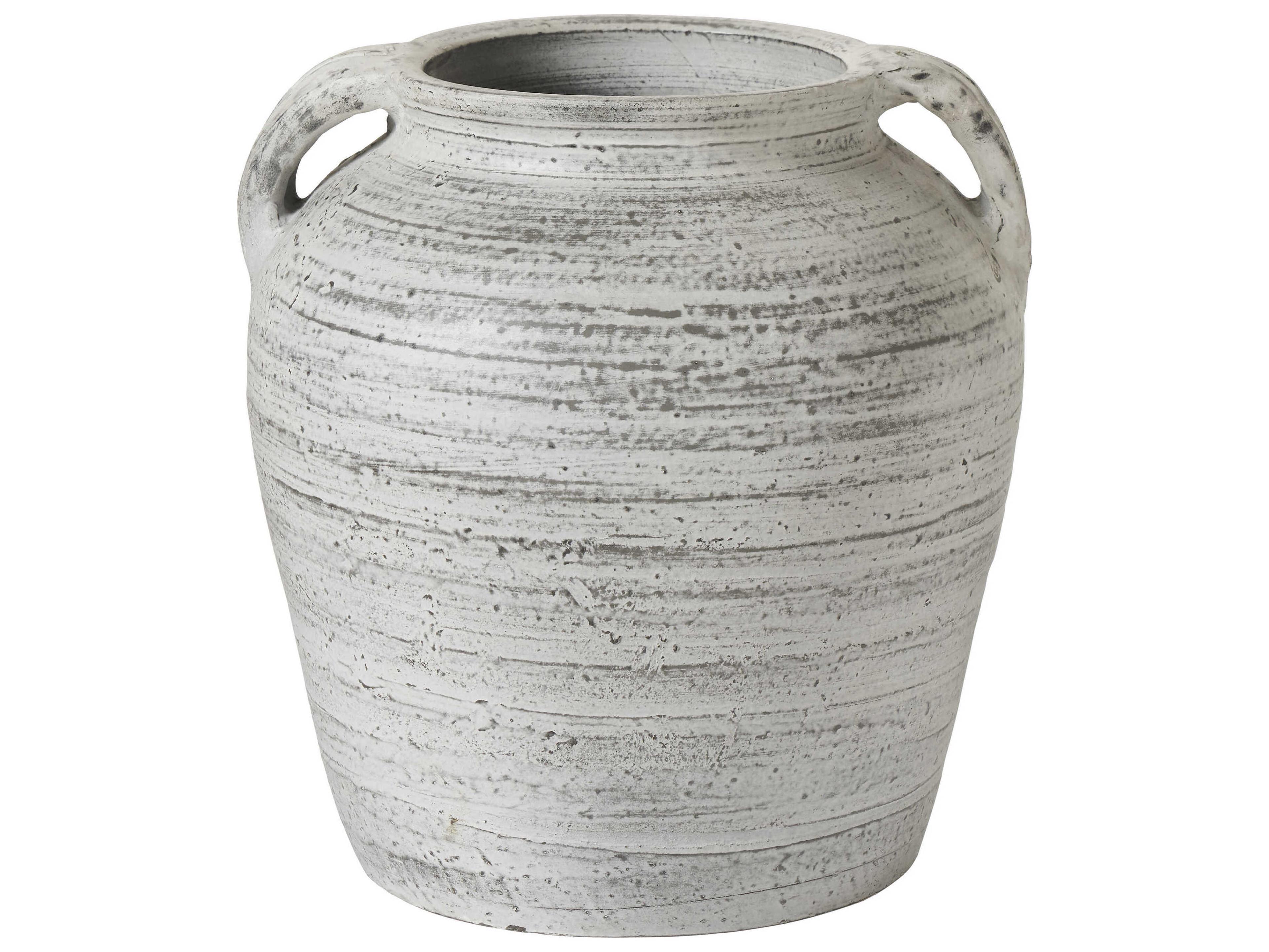 Renwil Blanco White Antique Vase