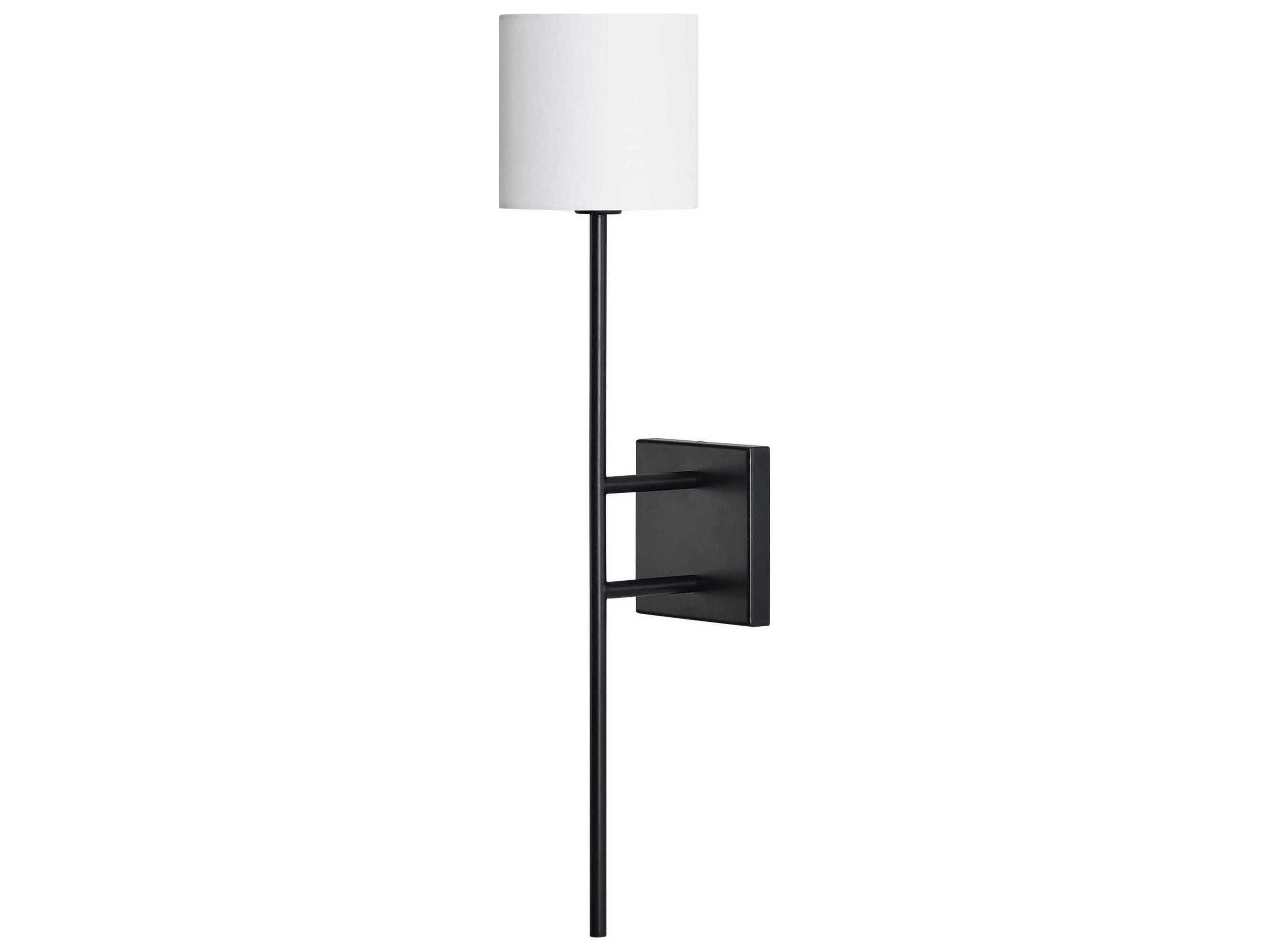 Renwil Eunices 1-Light Matte Black Wall Sconce