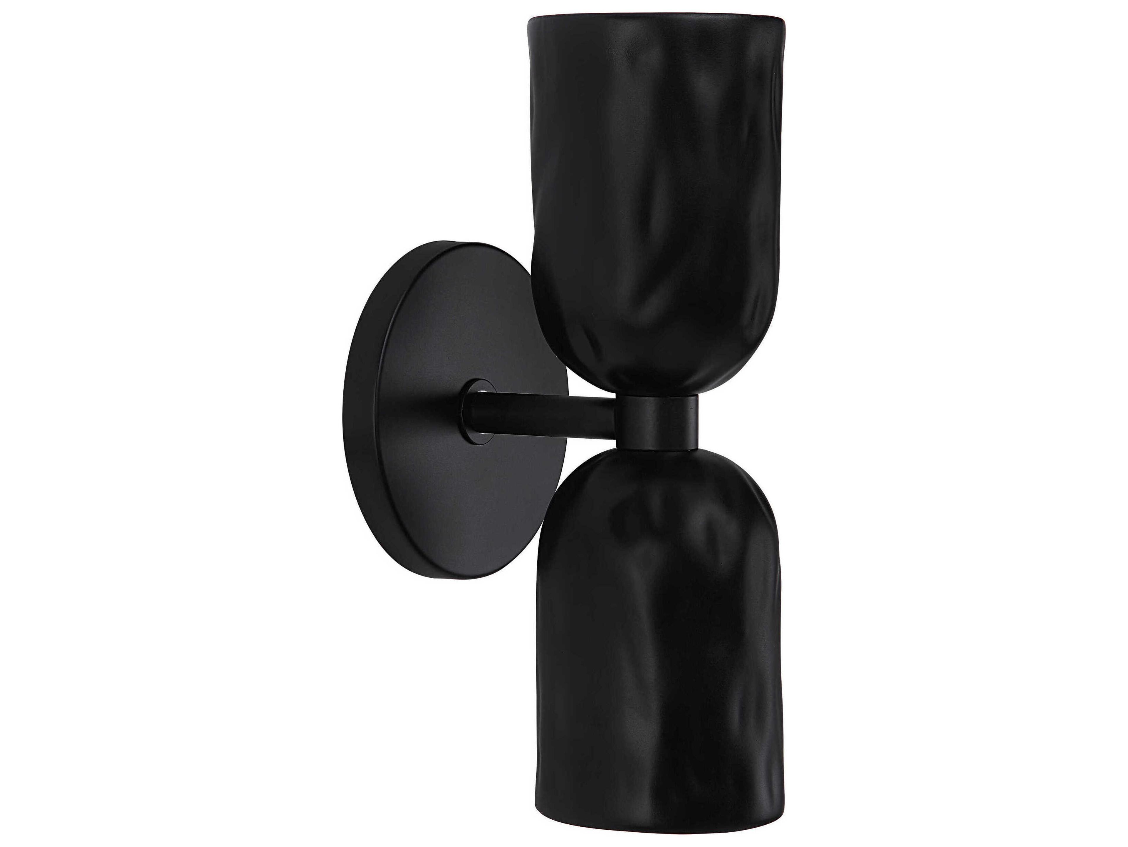 Renwil Alessia 2-Light Matte Black Wall Sconce
