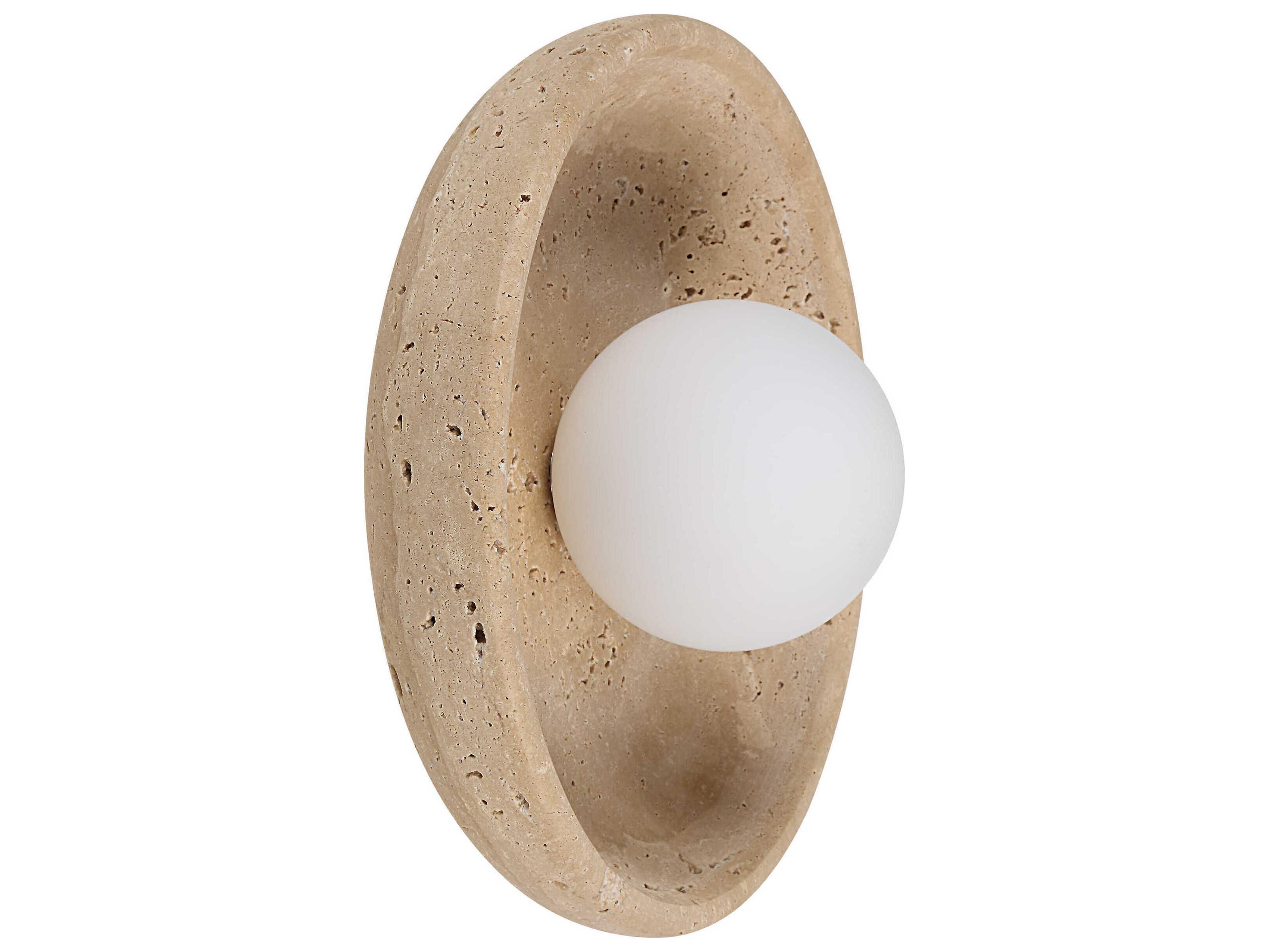 Renwil Myrtos 1-Light Natural Brown Wall Sconce