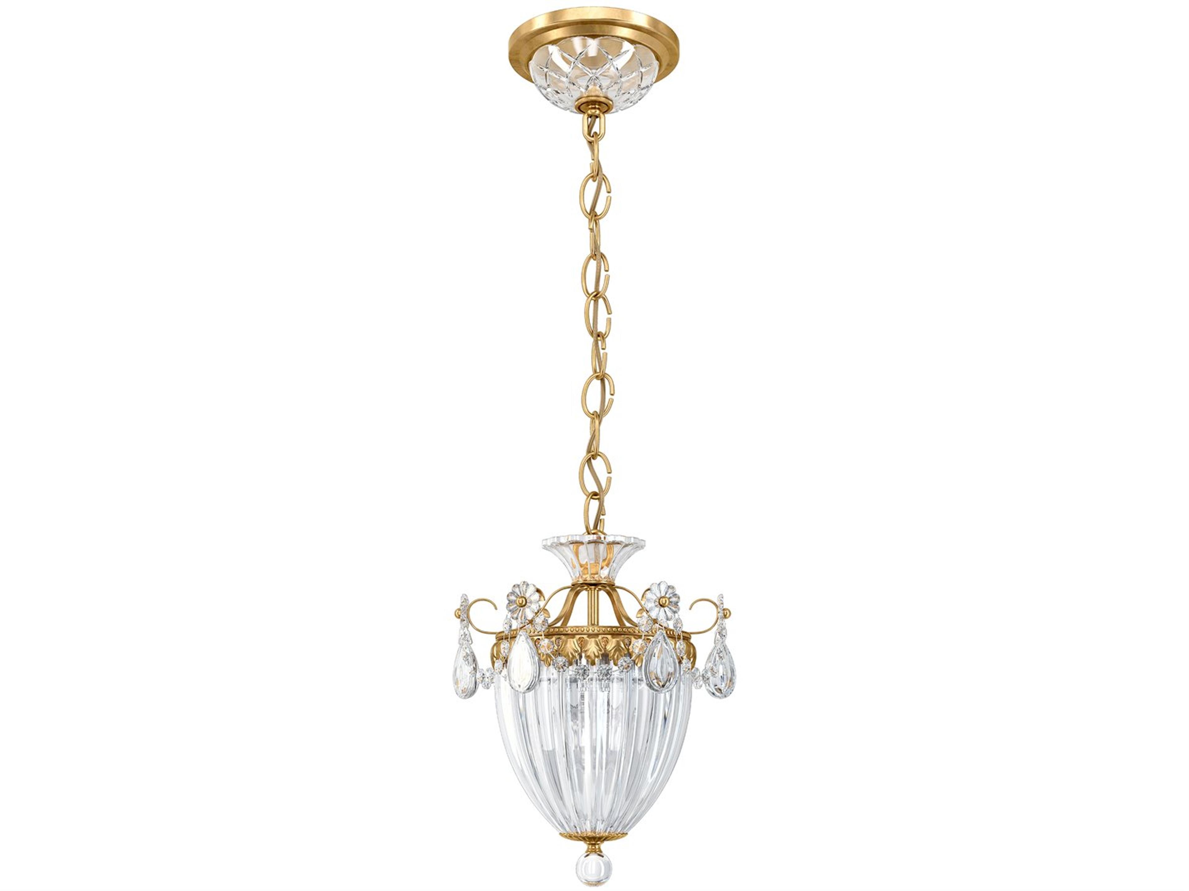 Schonbek Bagatelle 3-Light Silver Crystal Mini Pendant