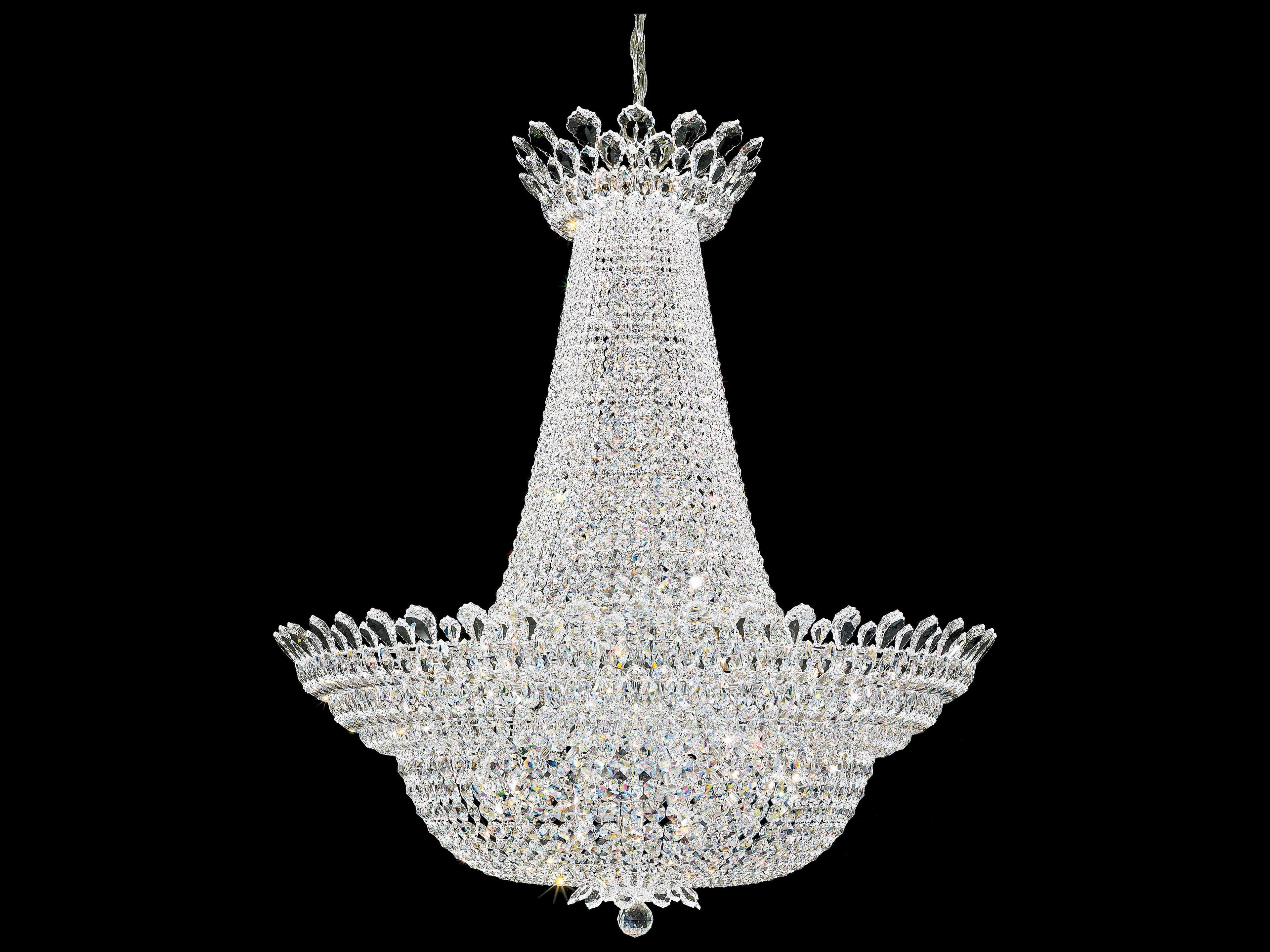 Schonbek Trilliane 75-Light Polished Silver Crystal Chandelier