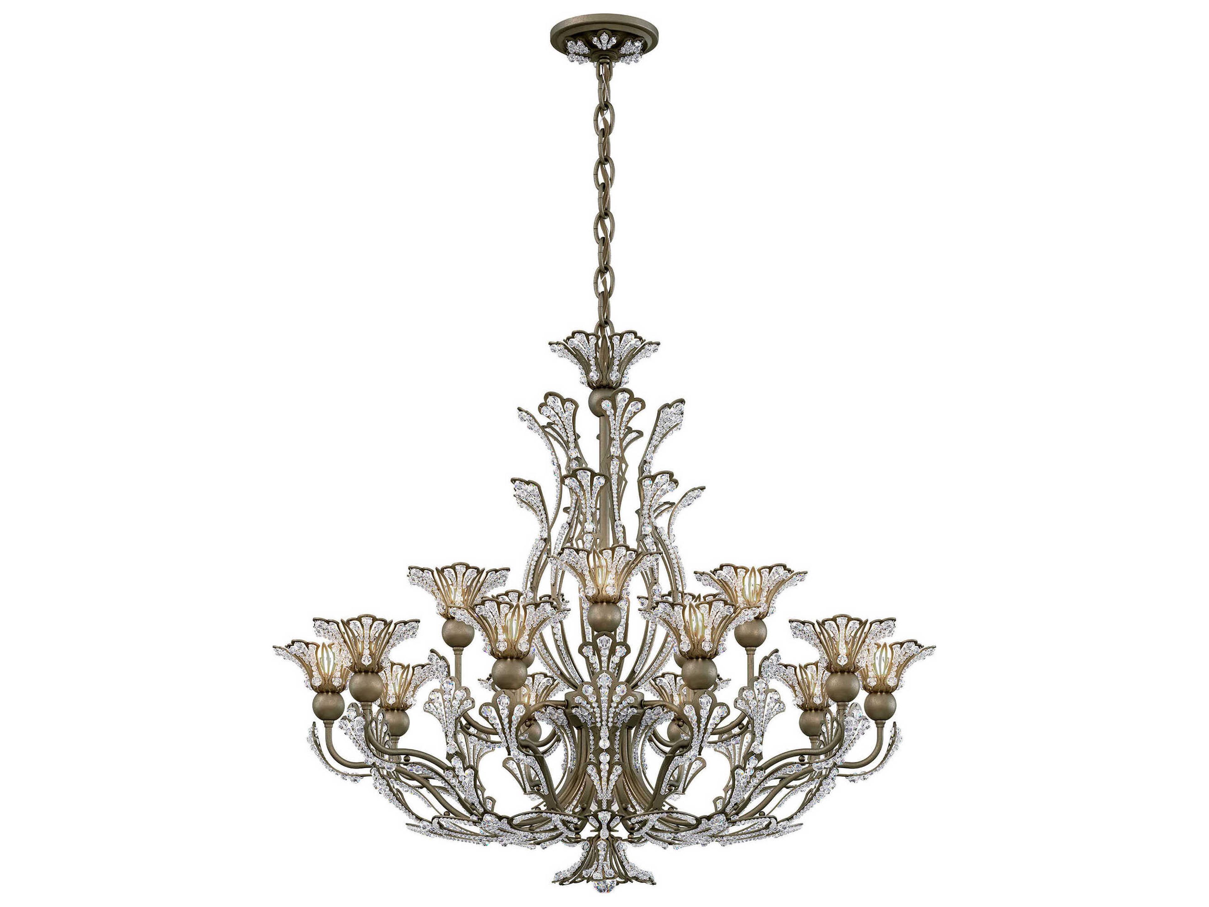 Schonbek Rivendell 16-Light6-Light Gold Crystal Chandelier
