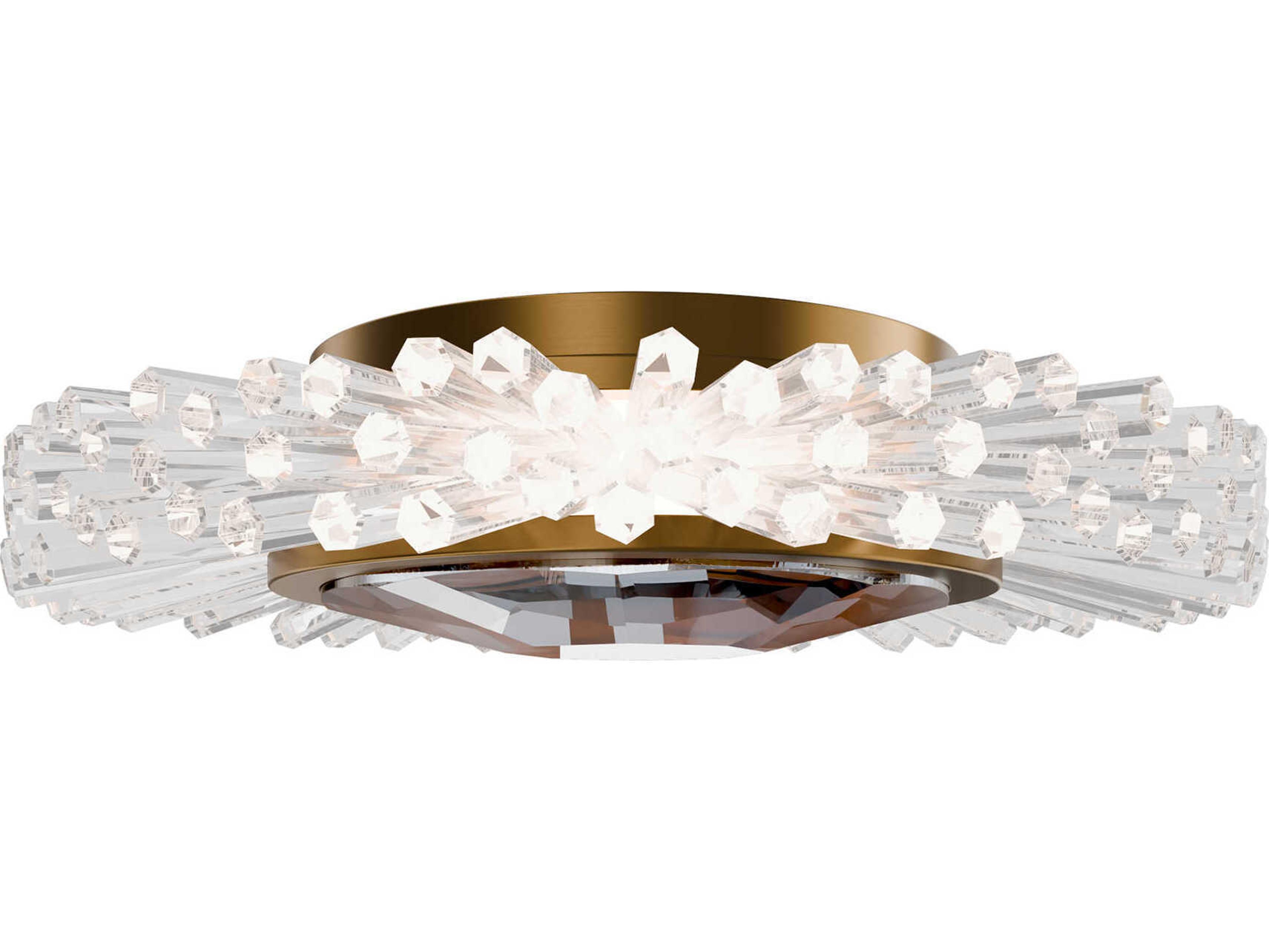 Schonbek Benediction Aged Brass Round Flush Mount