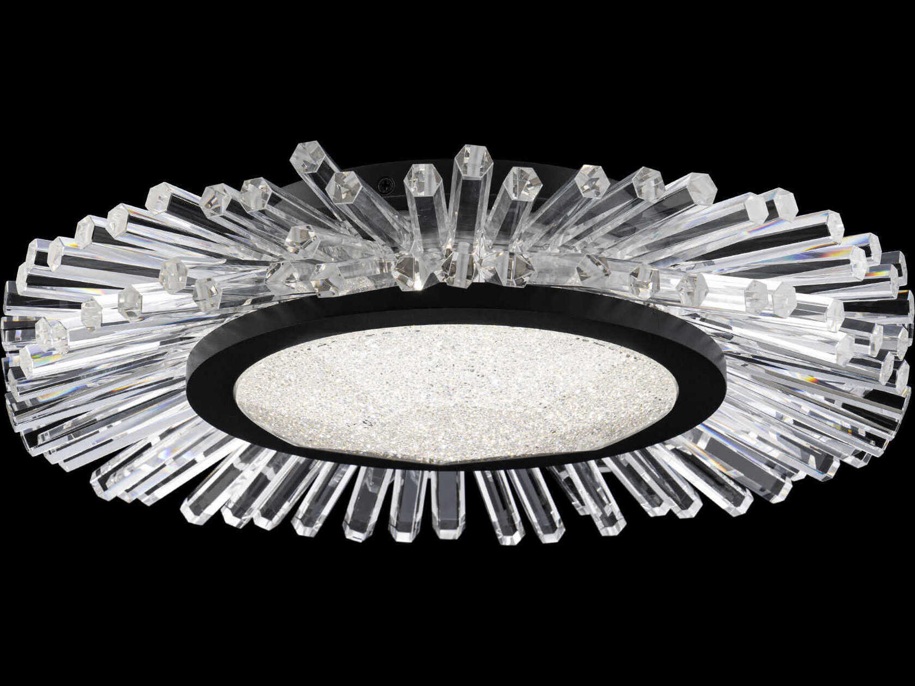 Schonbek Benediction Black Round Flush Mount