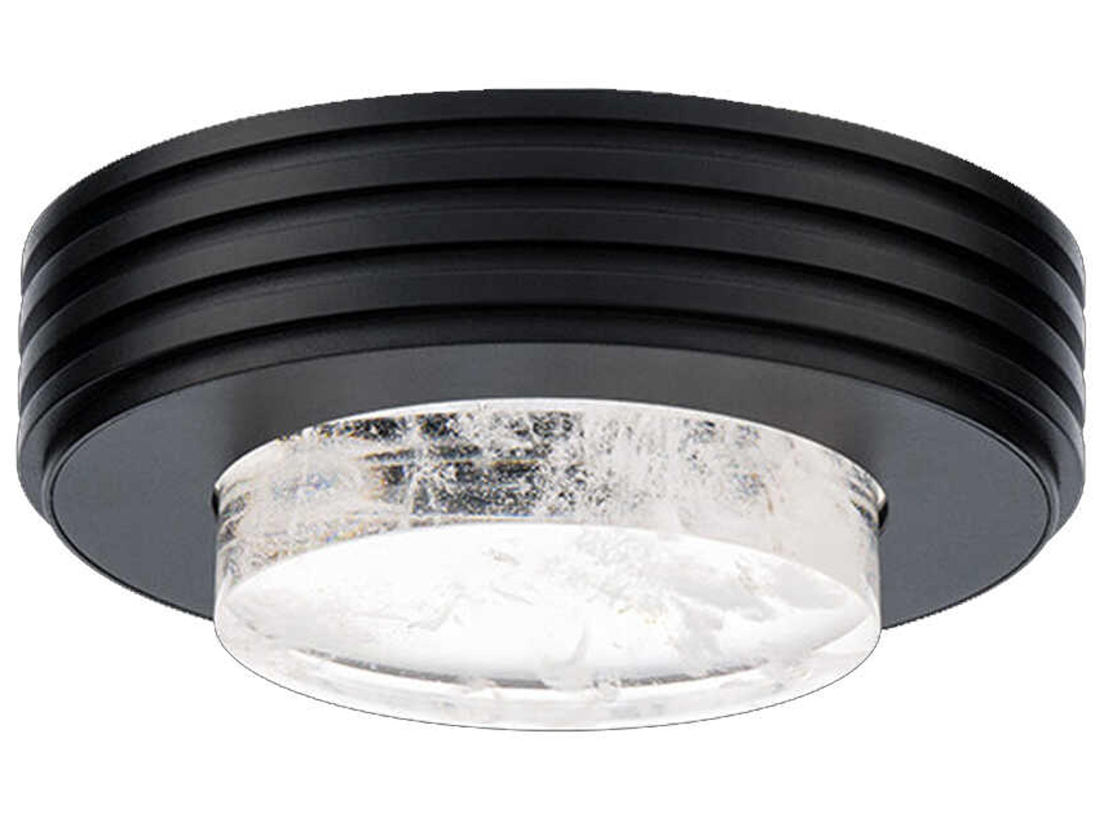 Schonbek Zircle 1-Light Black Round Flush Mount