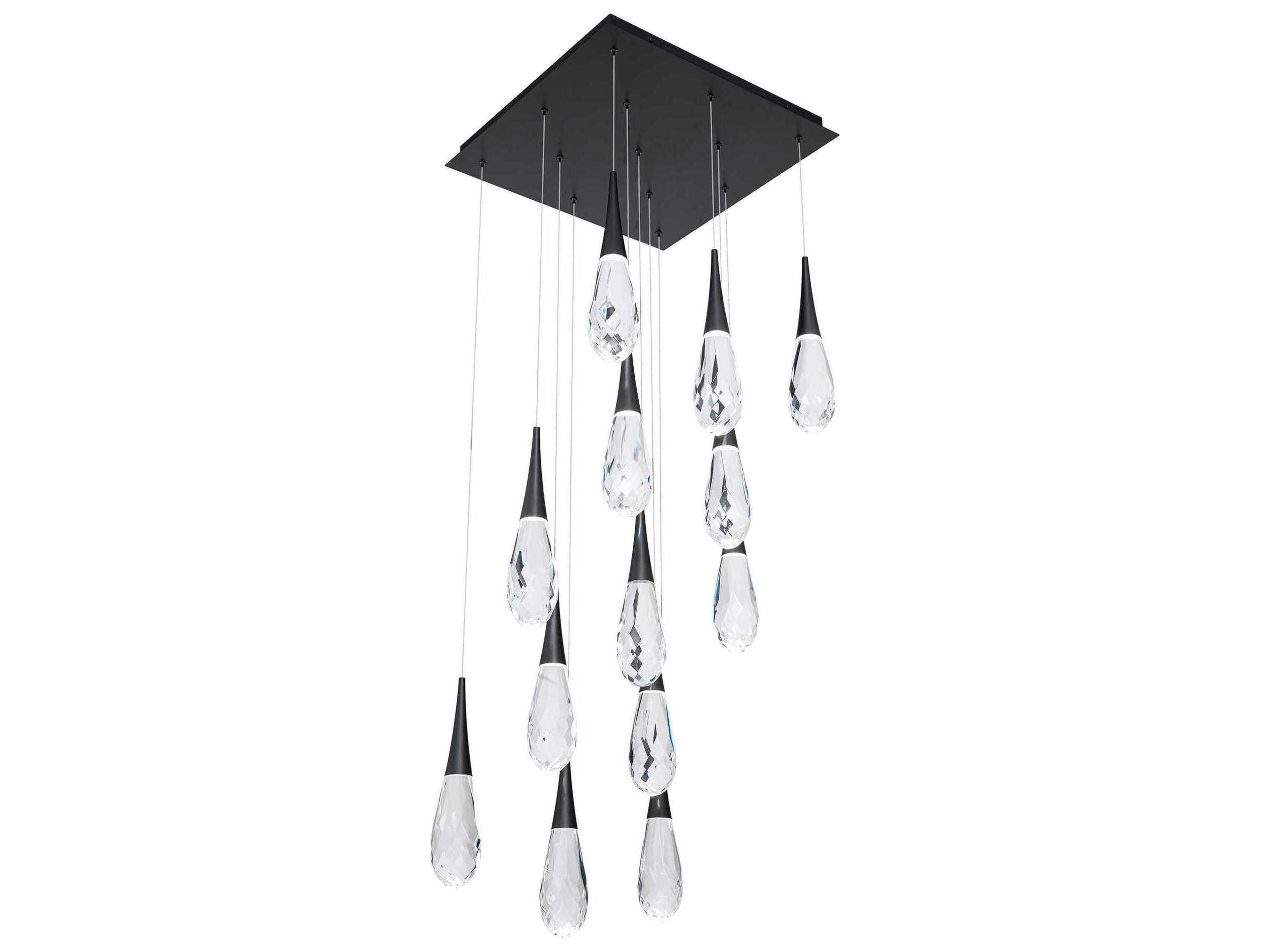 Schonbek Hibiscus 13-Light Black Pendant