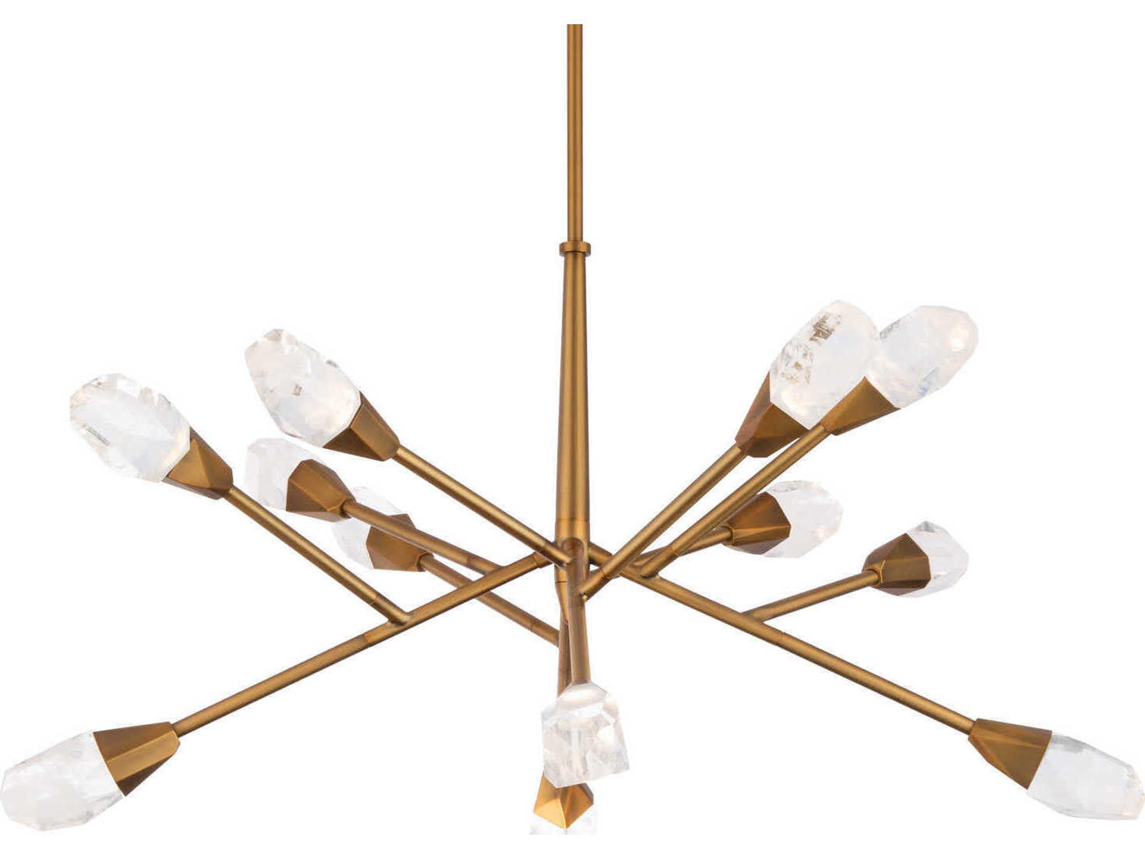 Schonbek Synapse 12-Light Aged Brass Chandelier