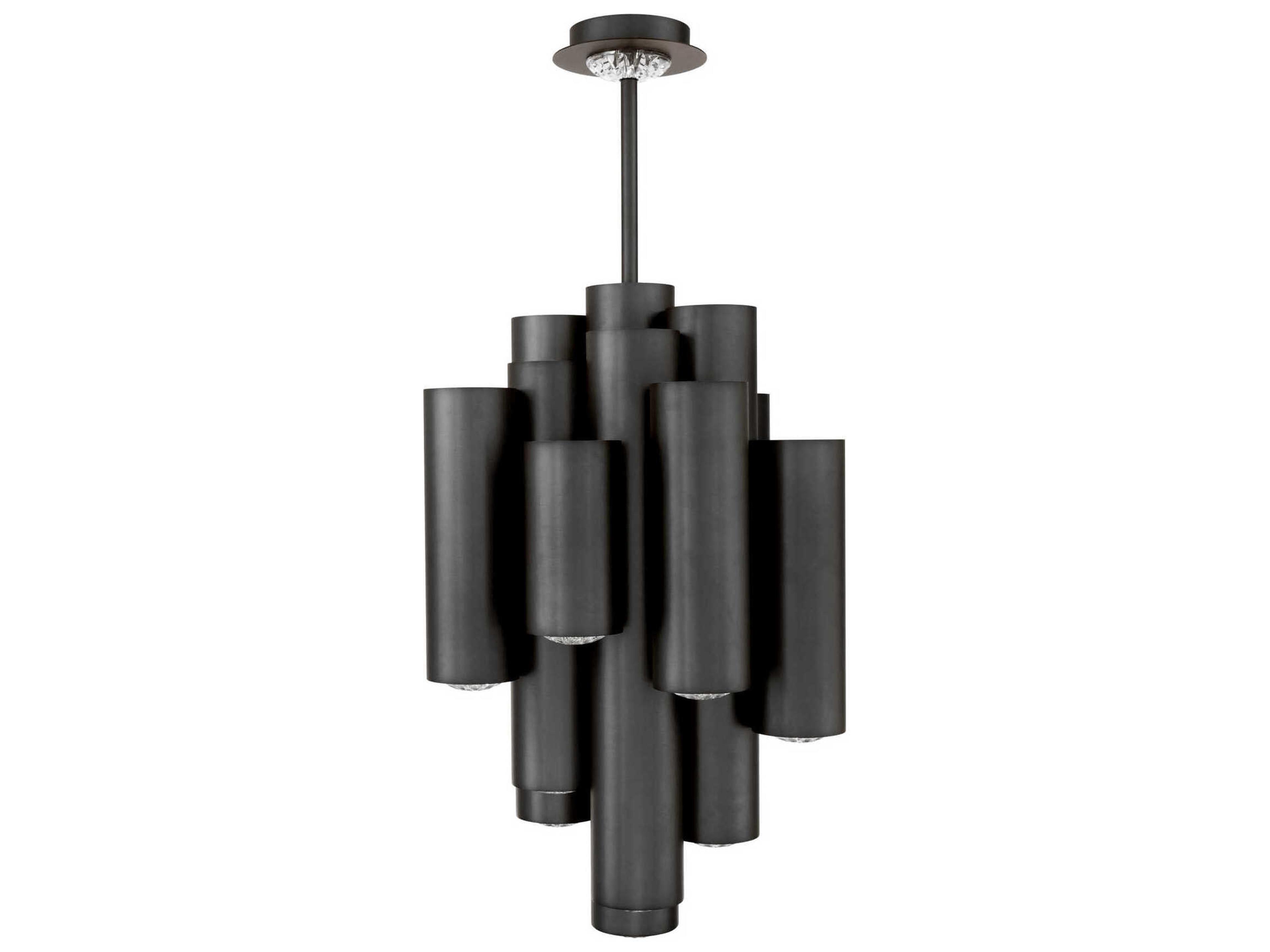 Schonbek Tamara Black Cylinder Pendant