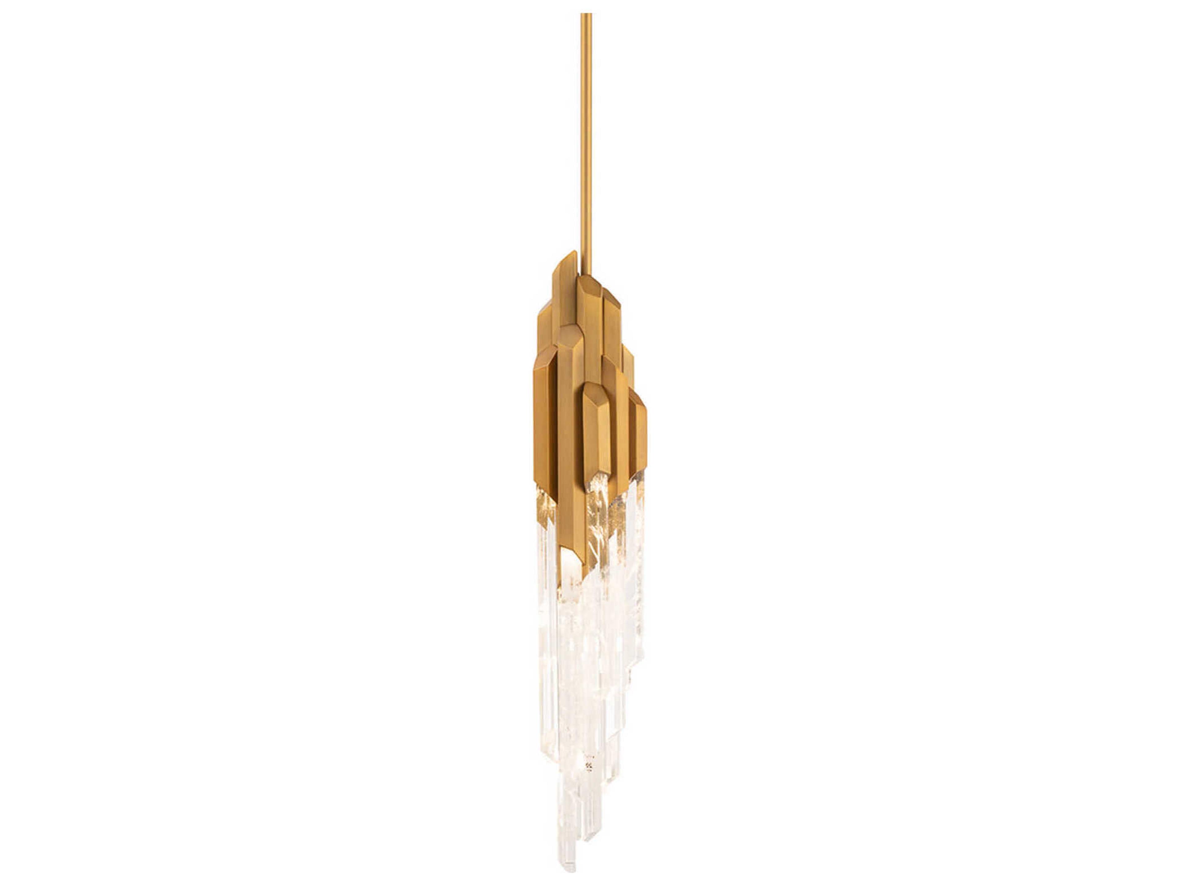 Schonbek Organza 15-Light Aged Brass Mini Pendant