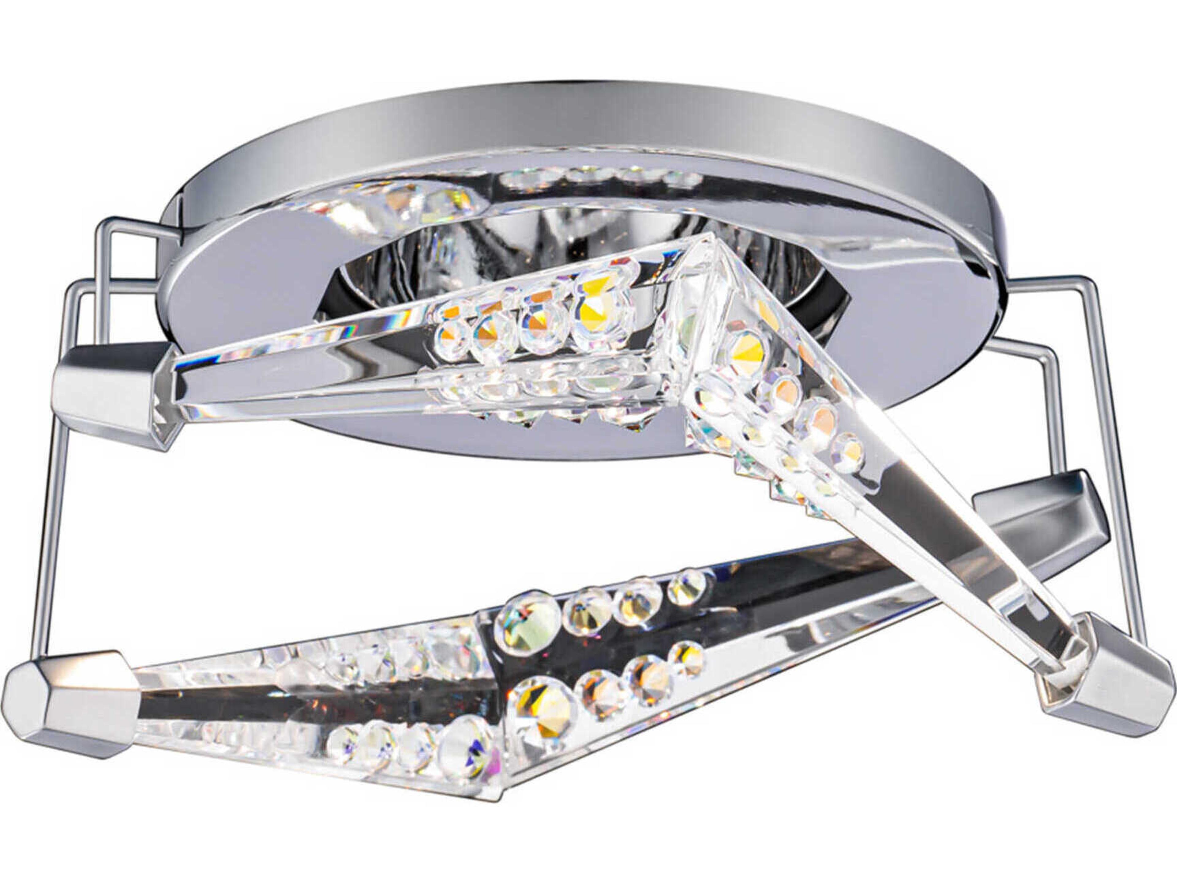 Schonbek Visata 1-Light Polished Chrome Geometric Recessed Light