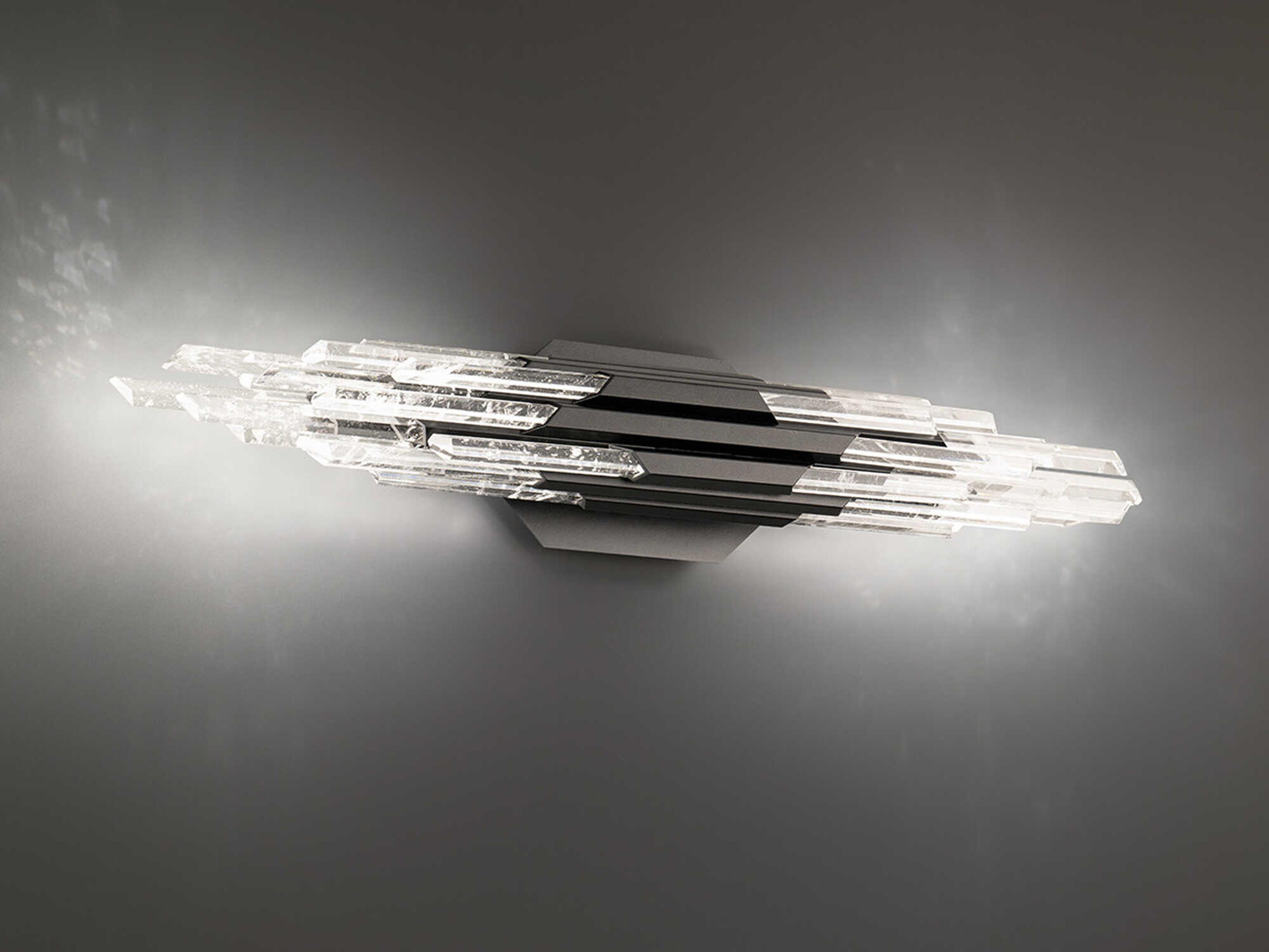 Schonbek Organza 1-Light Black Vanity Light