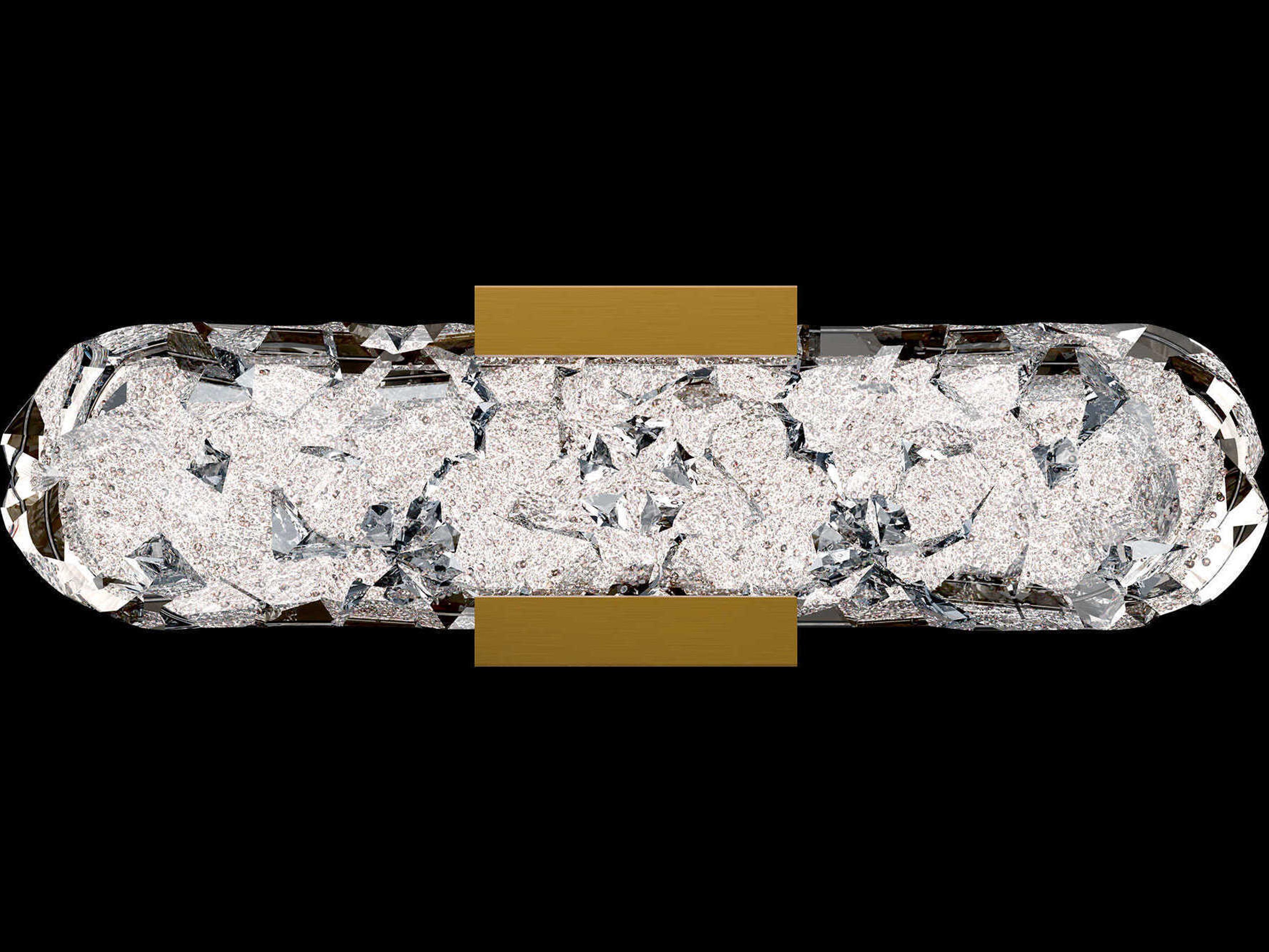 Schonbek Bramble Aged Brass Vanity Light