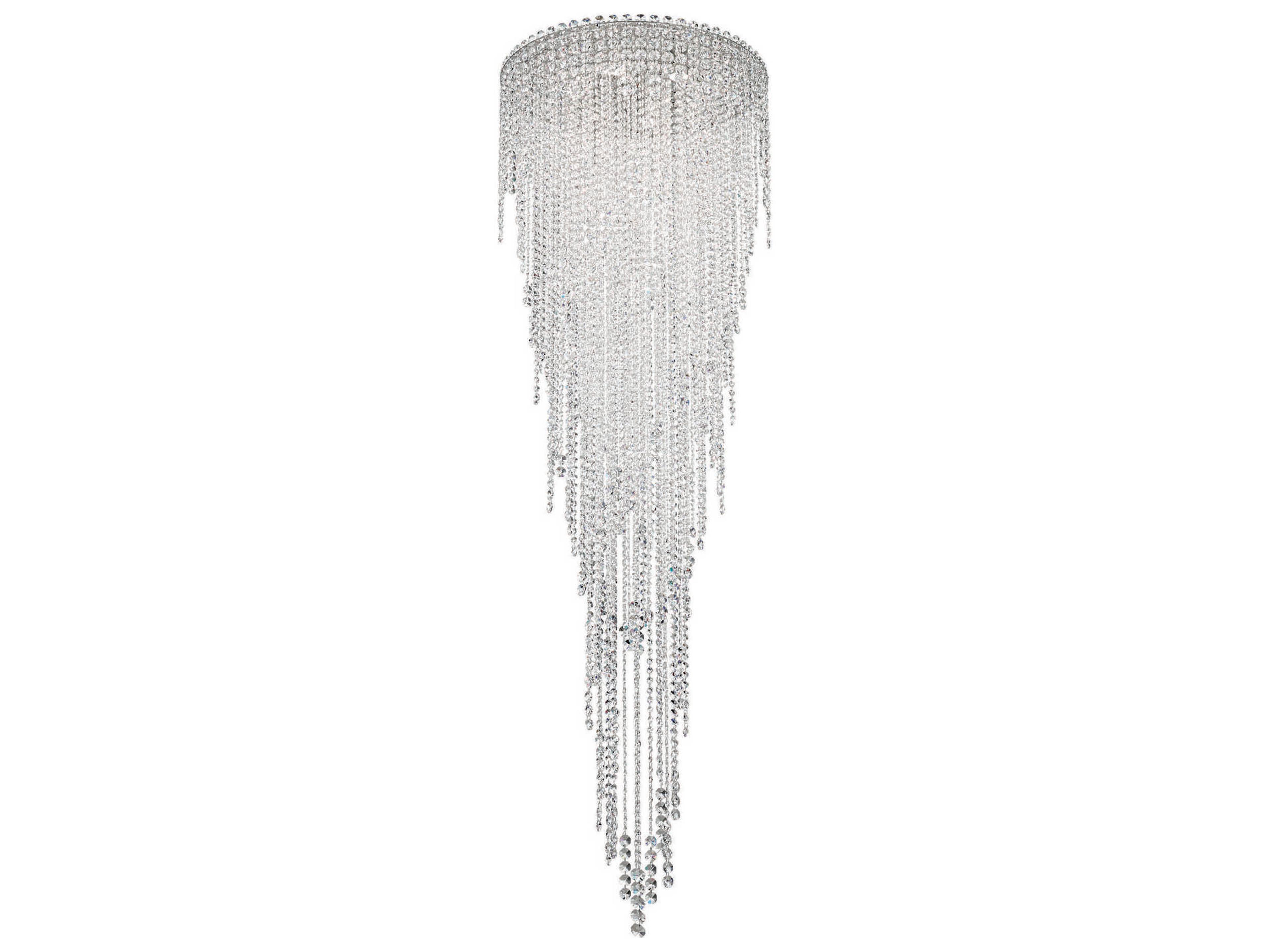 Schonbek Chantant 6-Light Stainless Steel Crystal Flush Mount