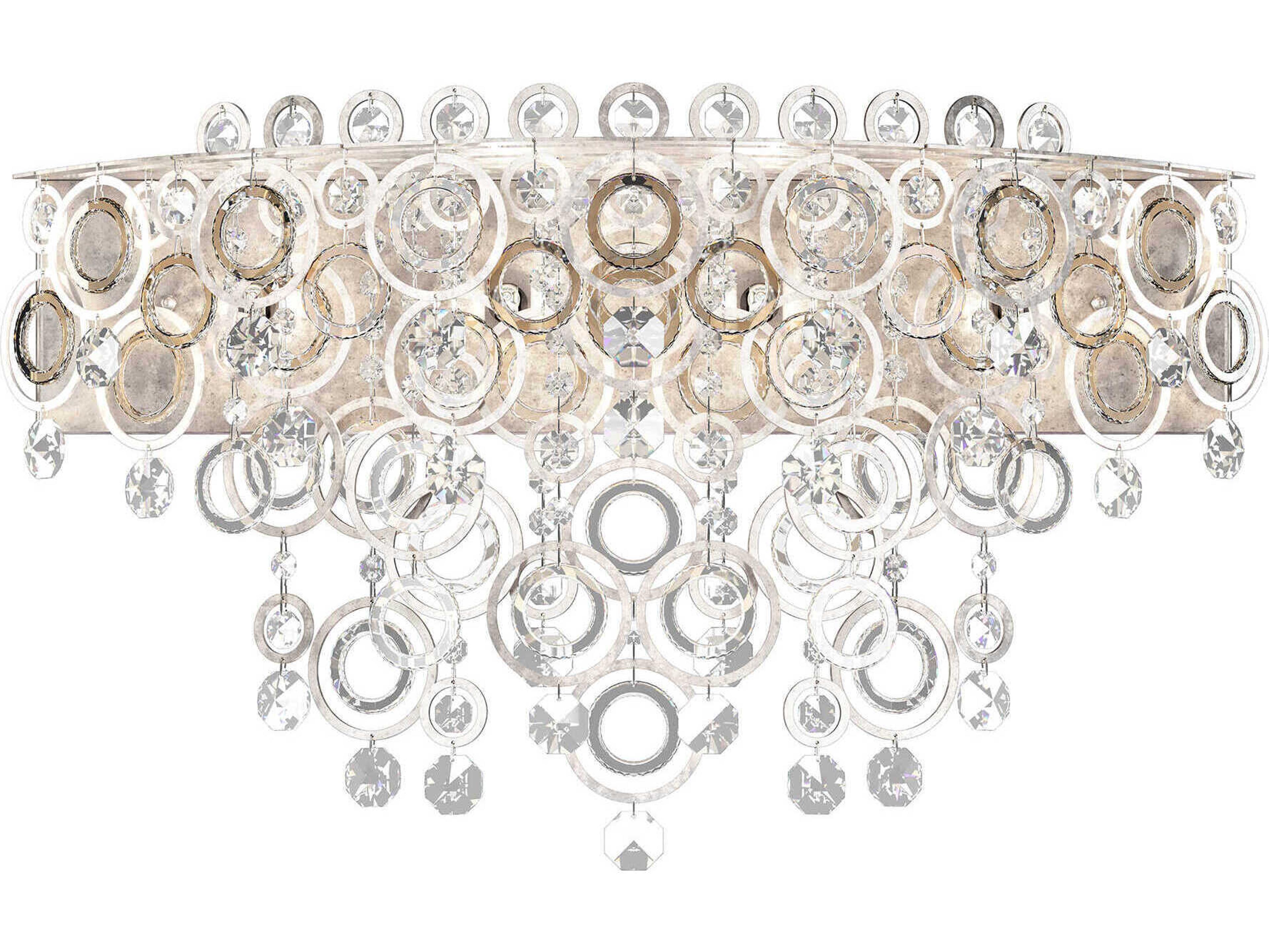 Schonbek Circulus 4-Light Gold Crystal Vanity Light