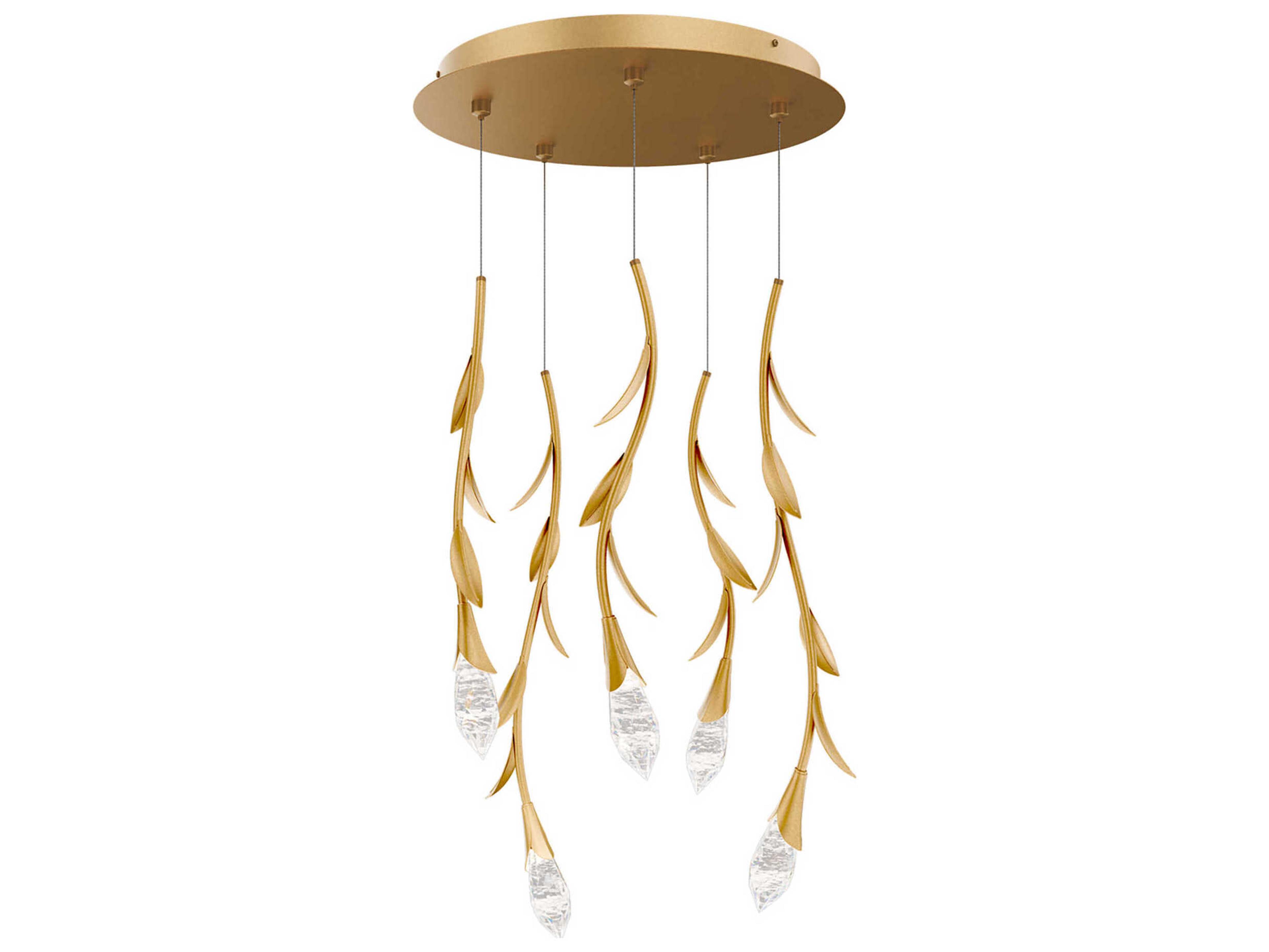 Schonbek Secret Garden 5-Light Brass Pendant