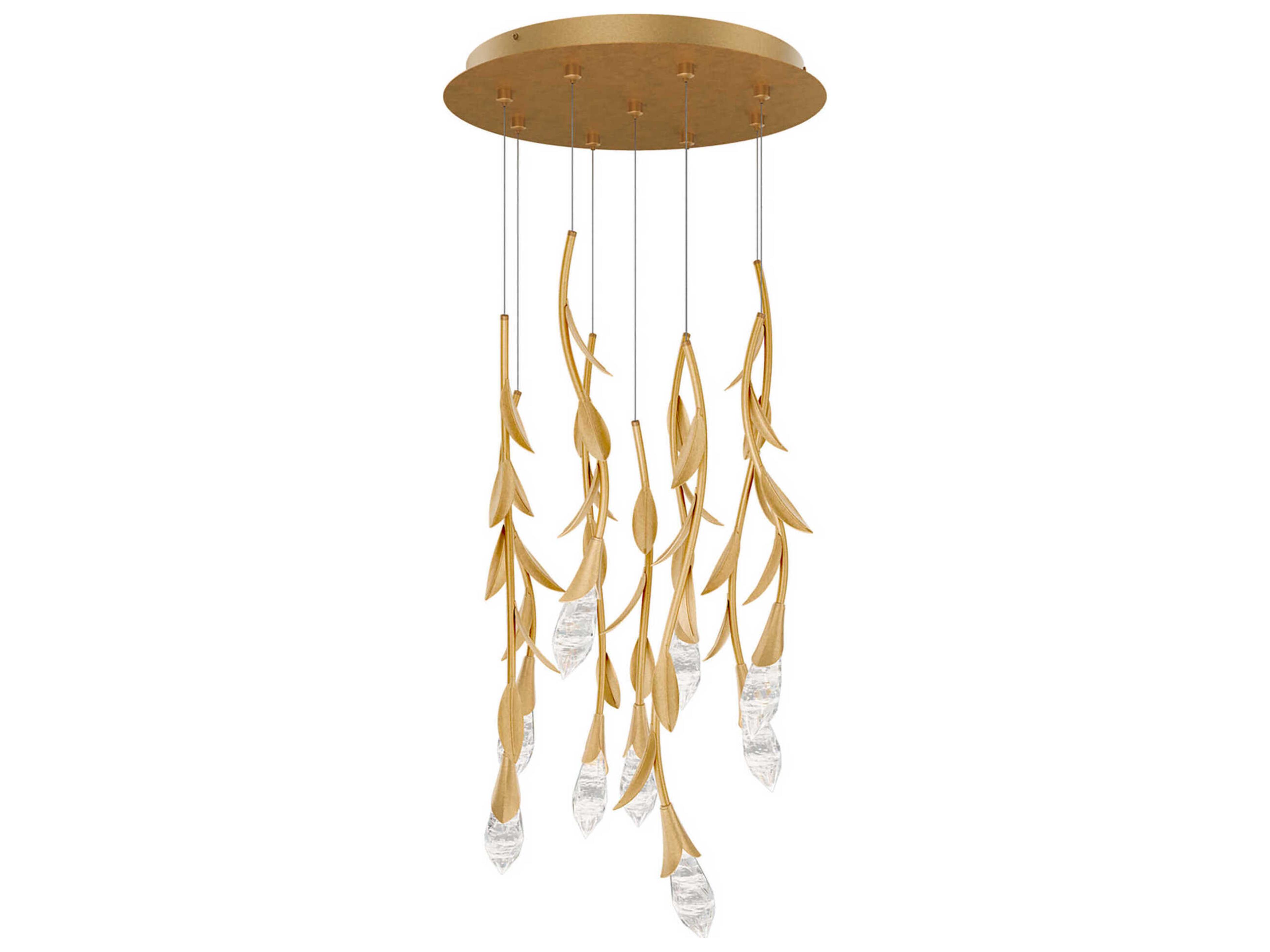 Schonbek Secret Garden 9-Light Brass Pendant