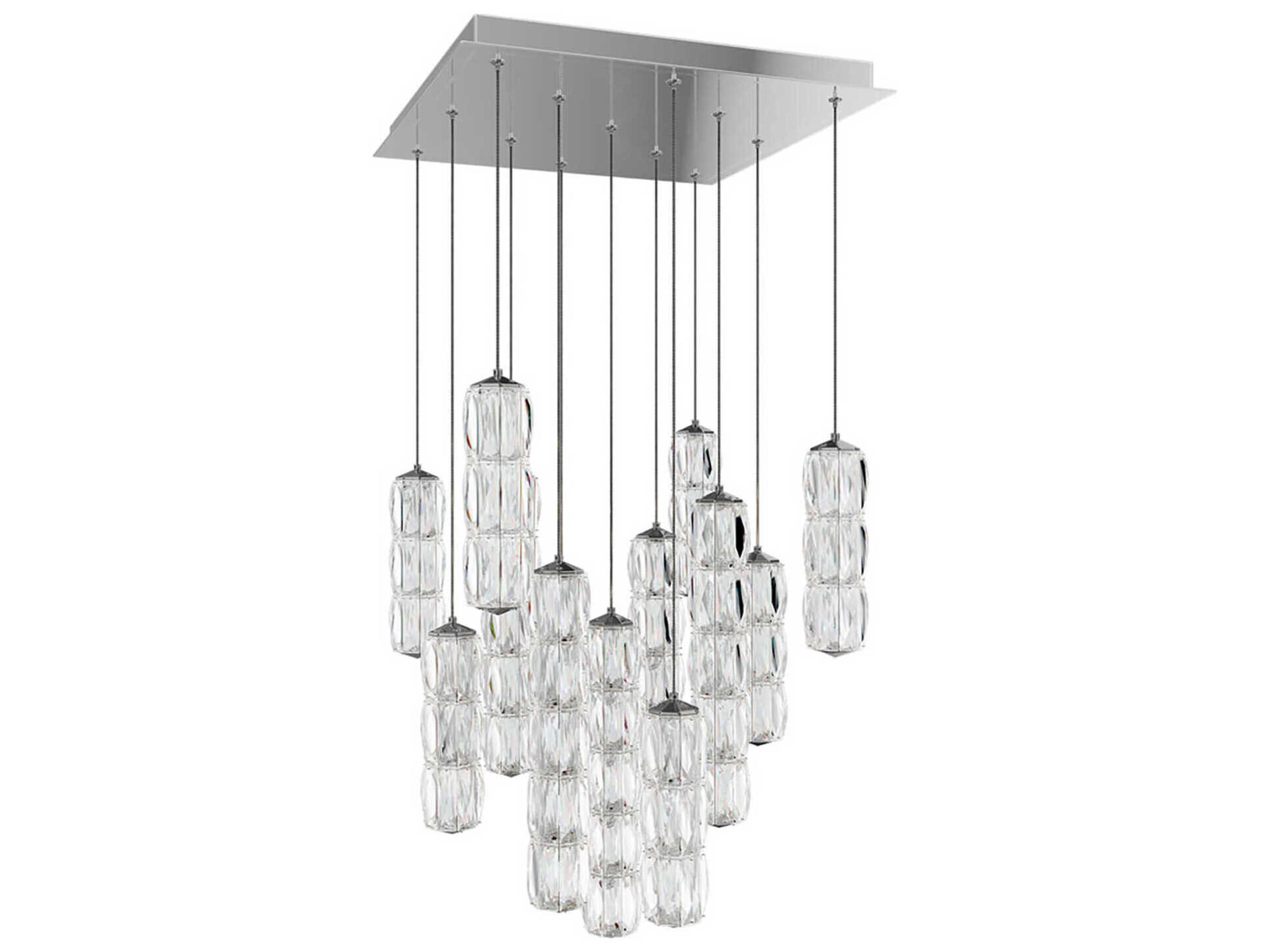 Schonbek Verve 13-Light Stainless Steel Linear Pendant