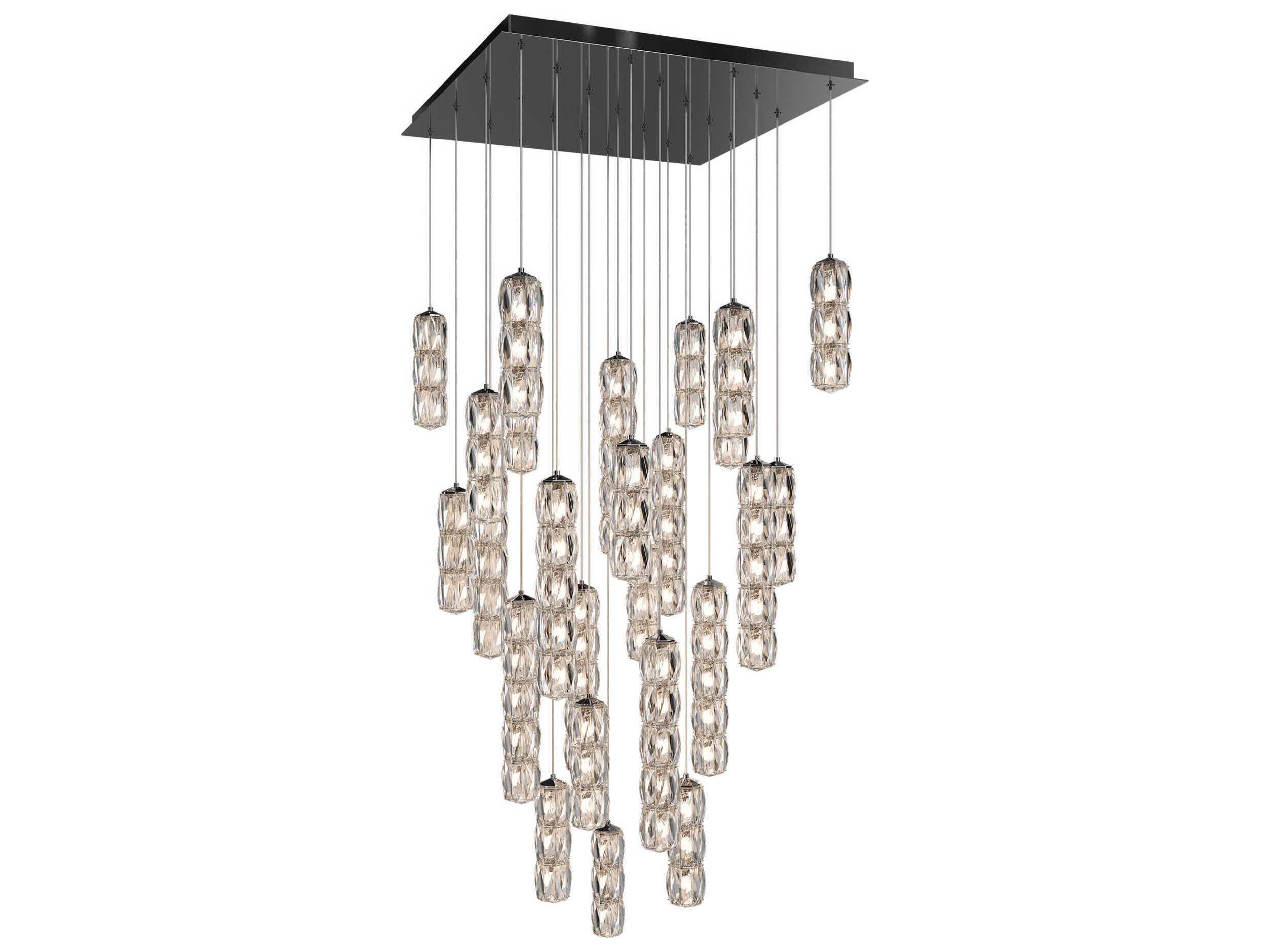 Schonbek Verve 25-Light Stainless Steel Linear Pendant