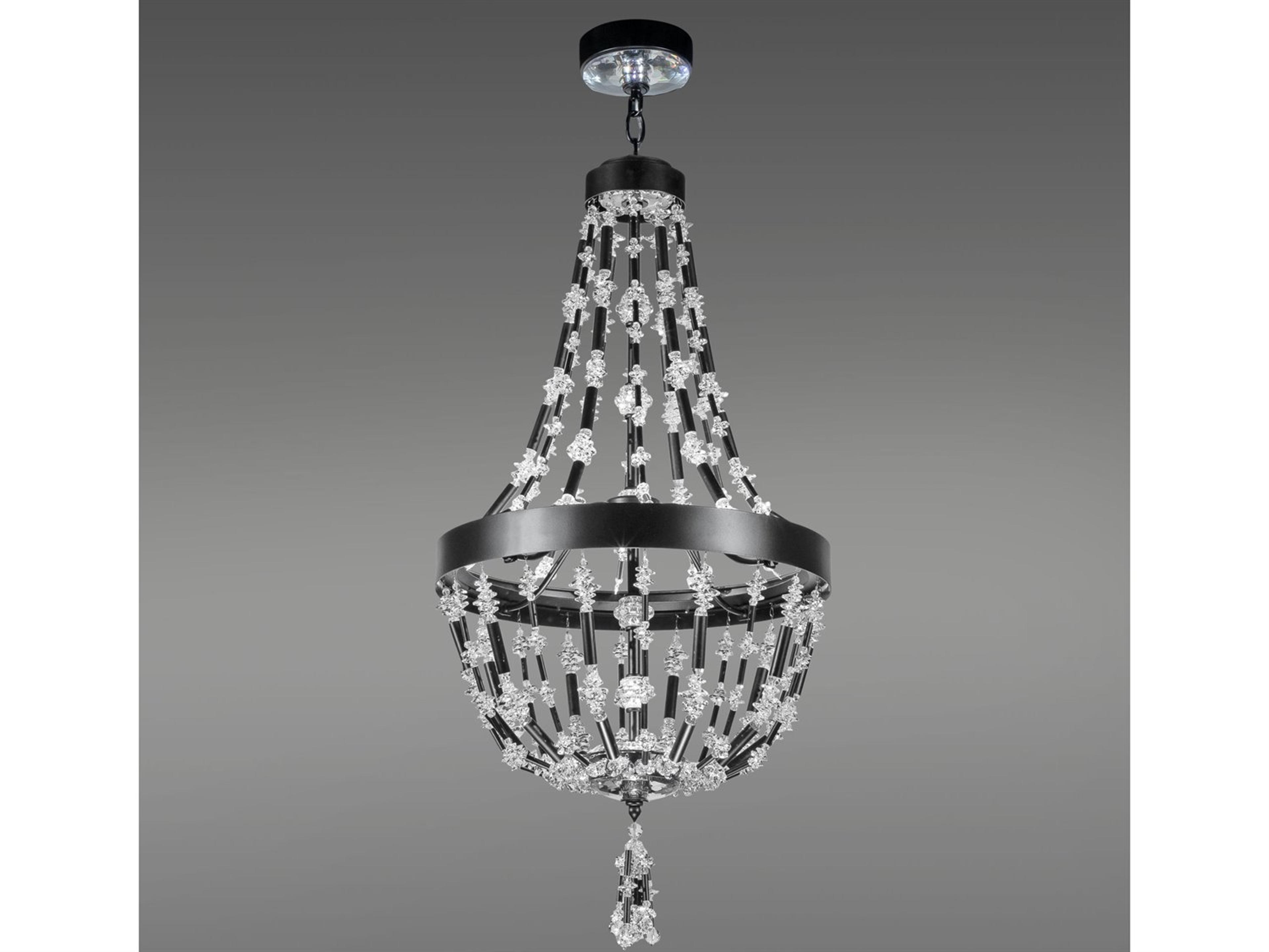 Schonbek Bali 1-Light Black Crystal LED Pendant