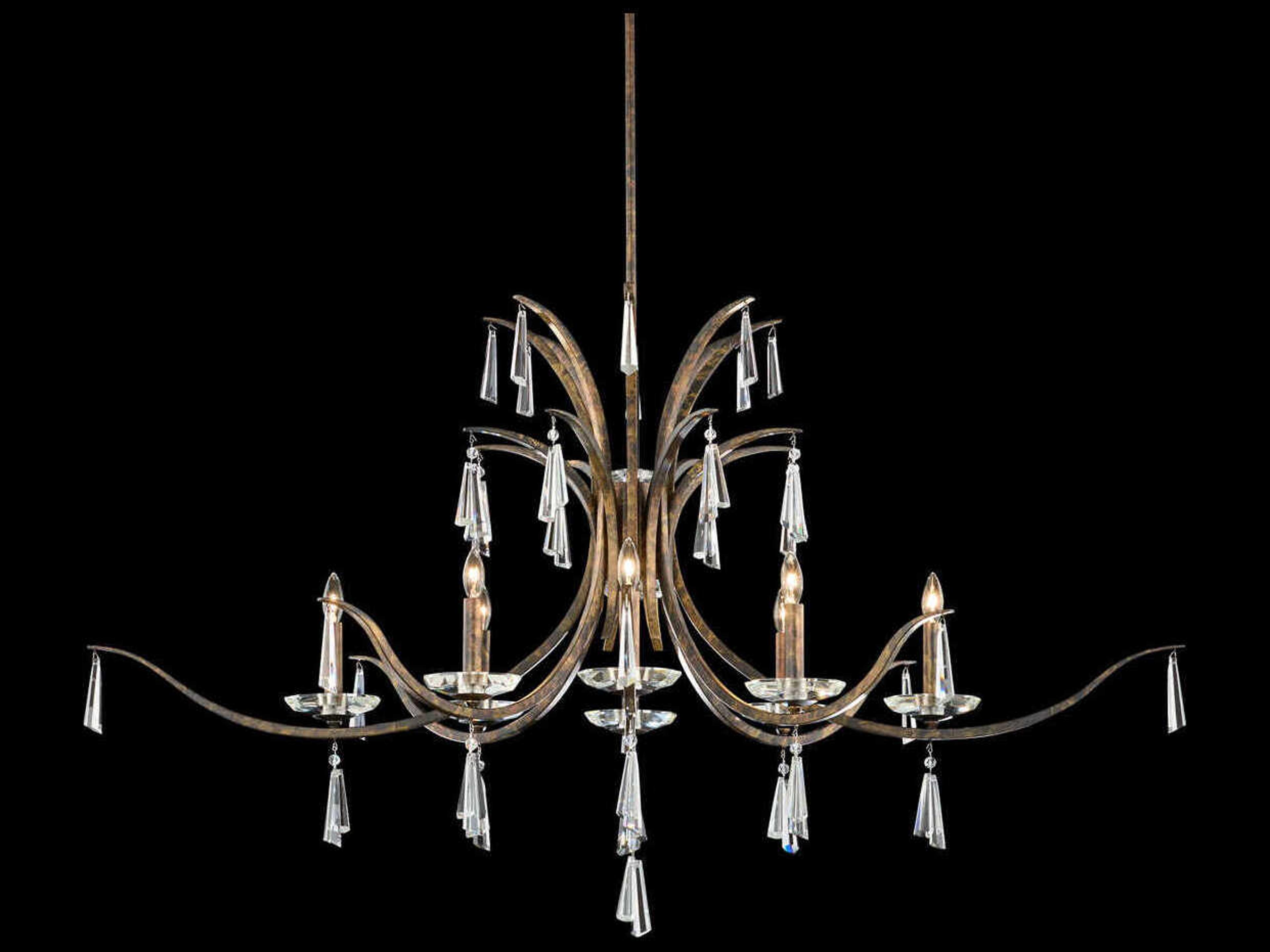 Schonbek Tinsley 8-Light Bronze Traditional Candelabra Chandelier