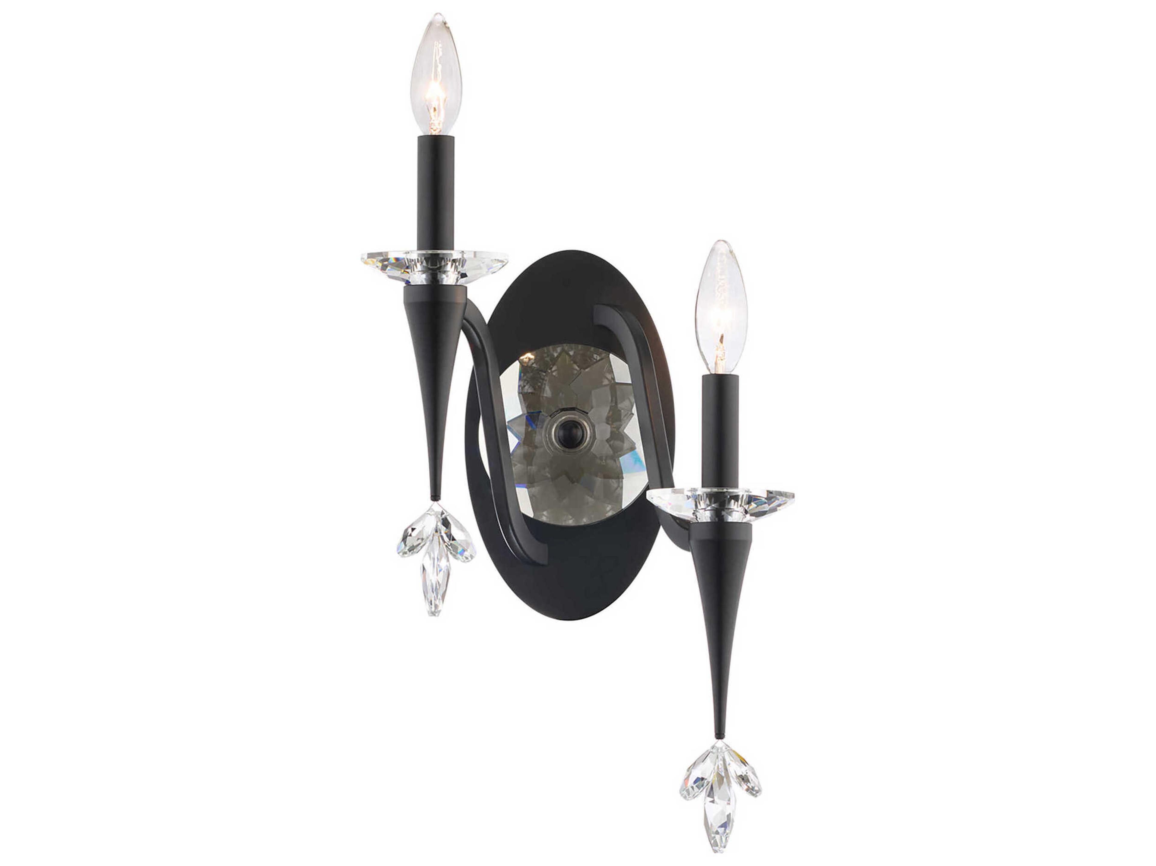 Schonbek Waverly Black Traditional Wall Sconce