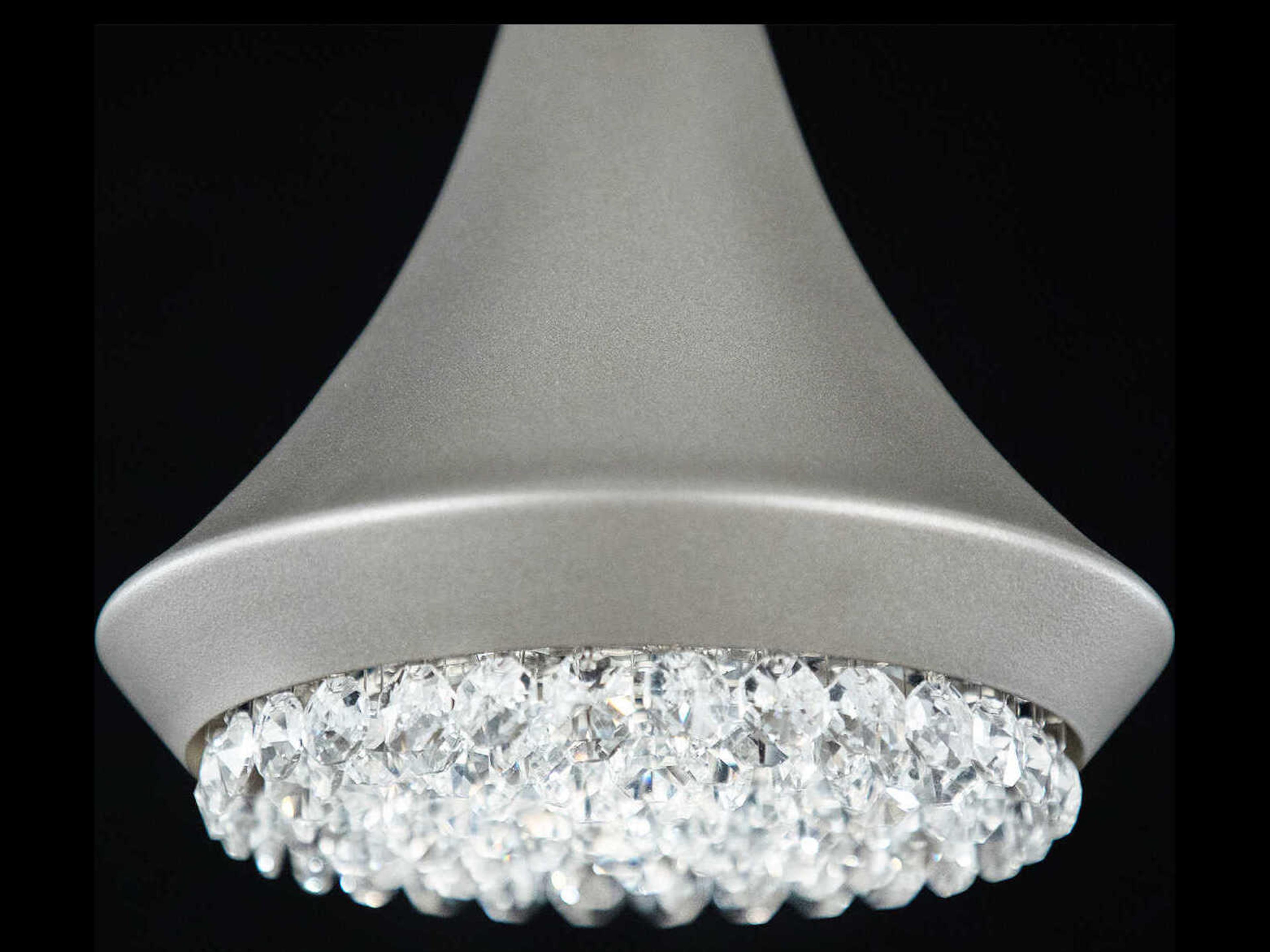 Schonbek Verita 1-Light Antique Silver Crystal LED Linear Mini Pendant