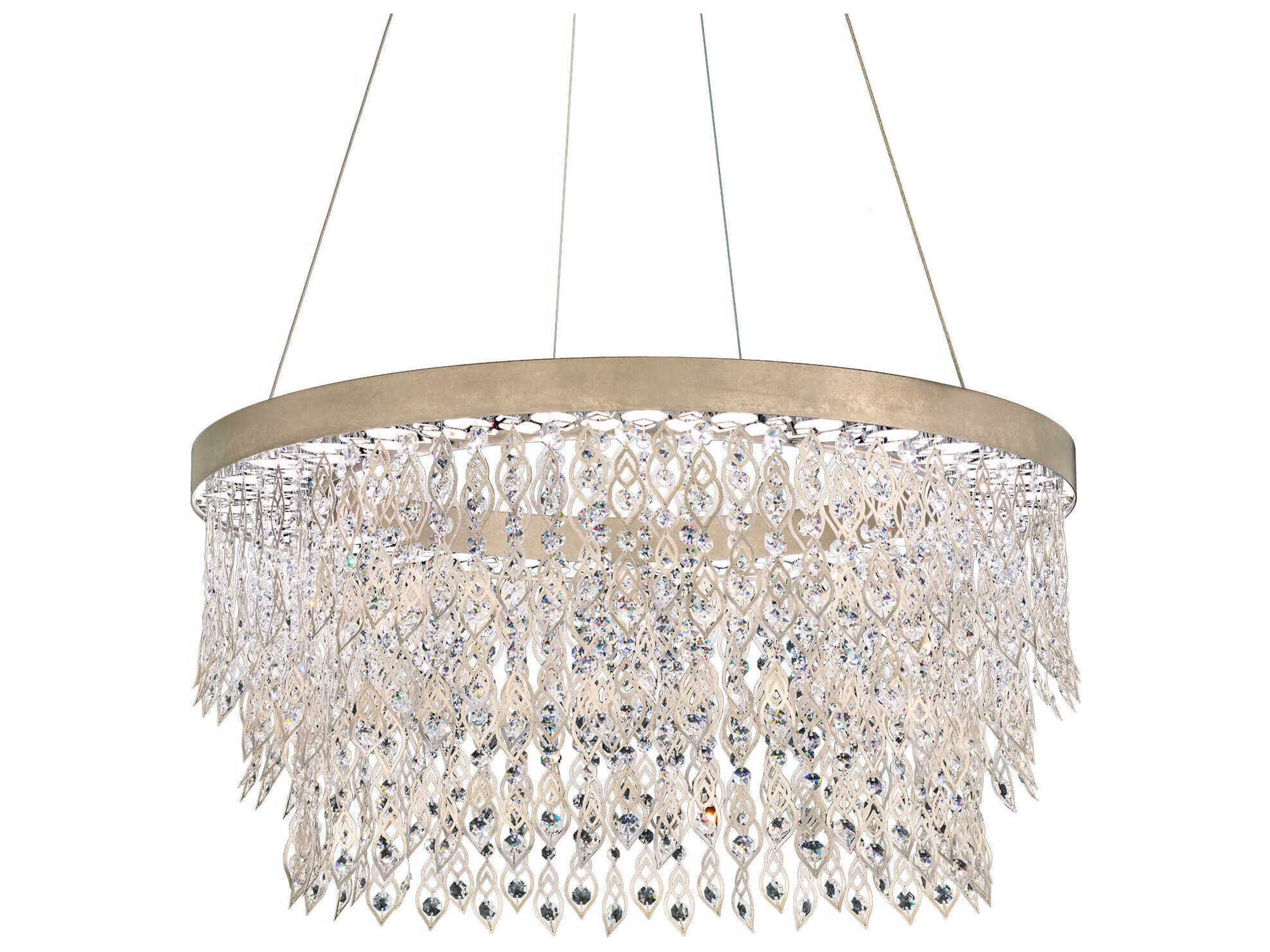 Schonbek Pavona 1-Light Silver Round Chandelier