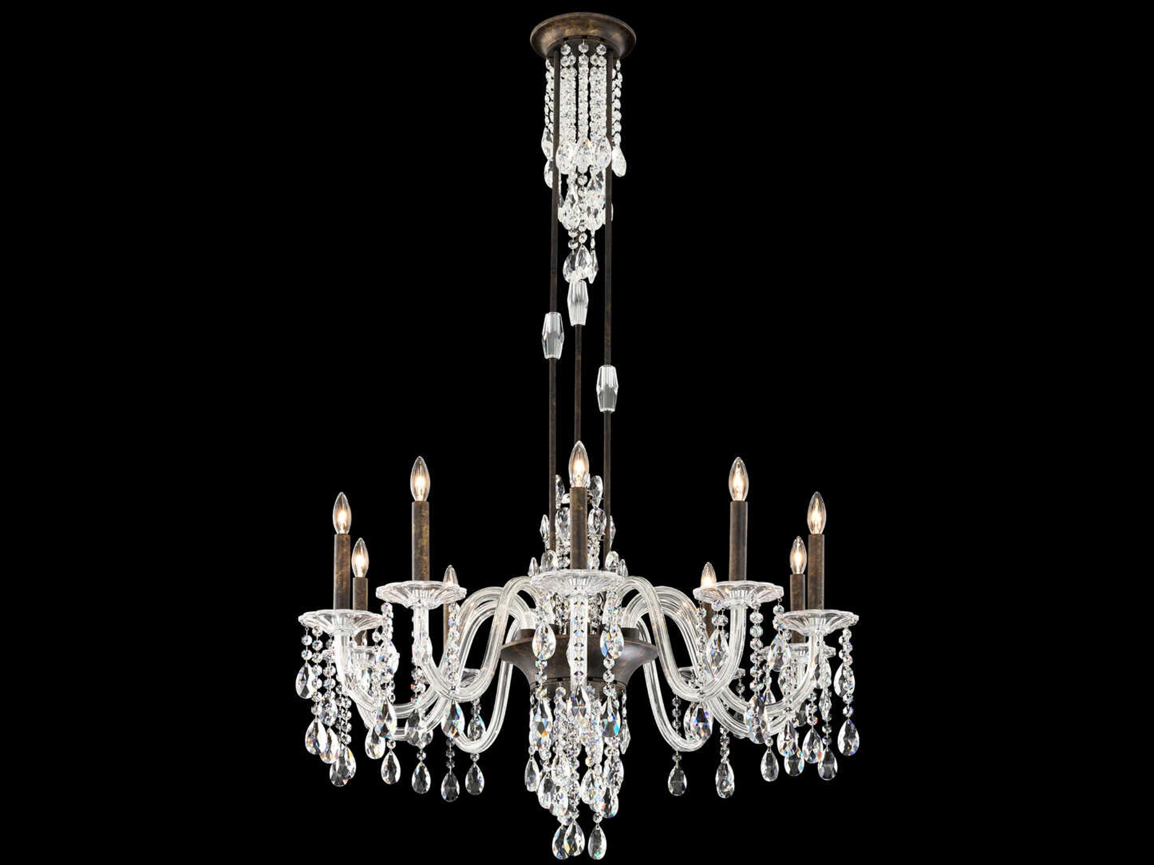 Schonbek Rainier Clear Traditional Candelabra Chandelier