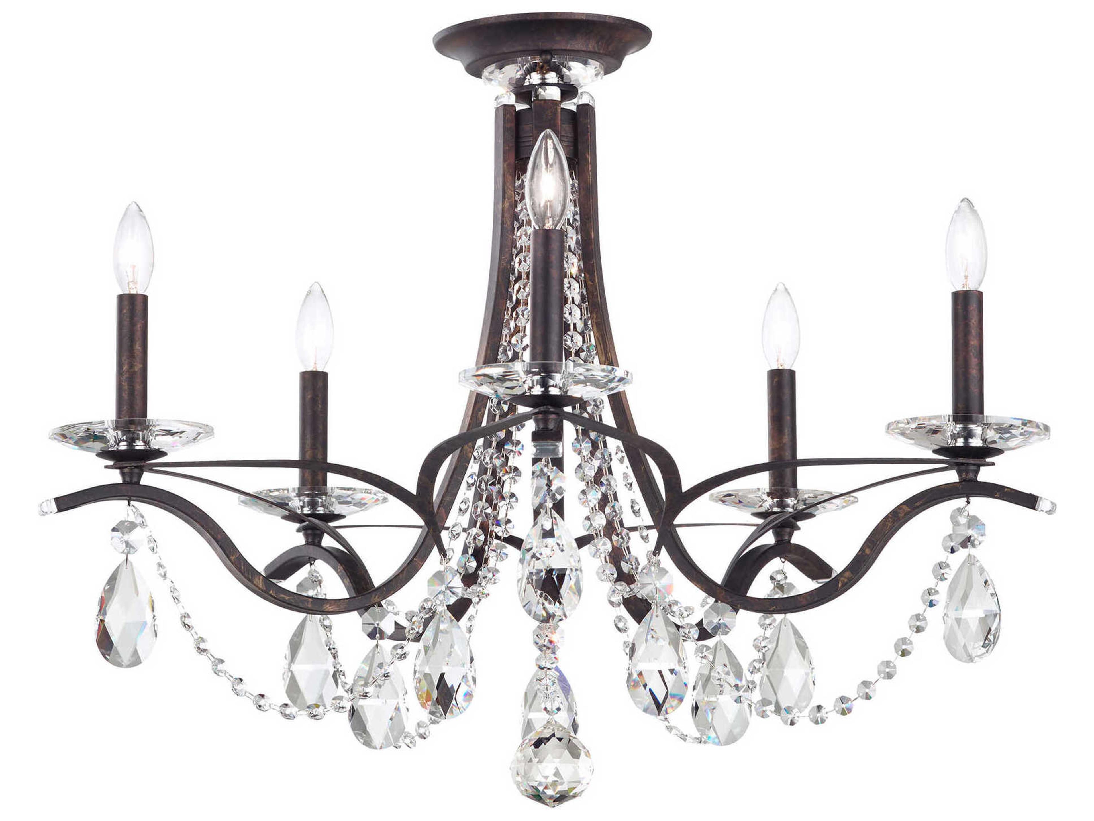 Schonbek Vesca 5-Light Bronze Crystal Chandelier