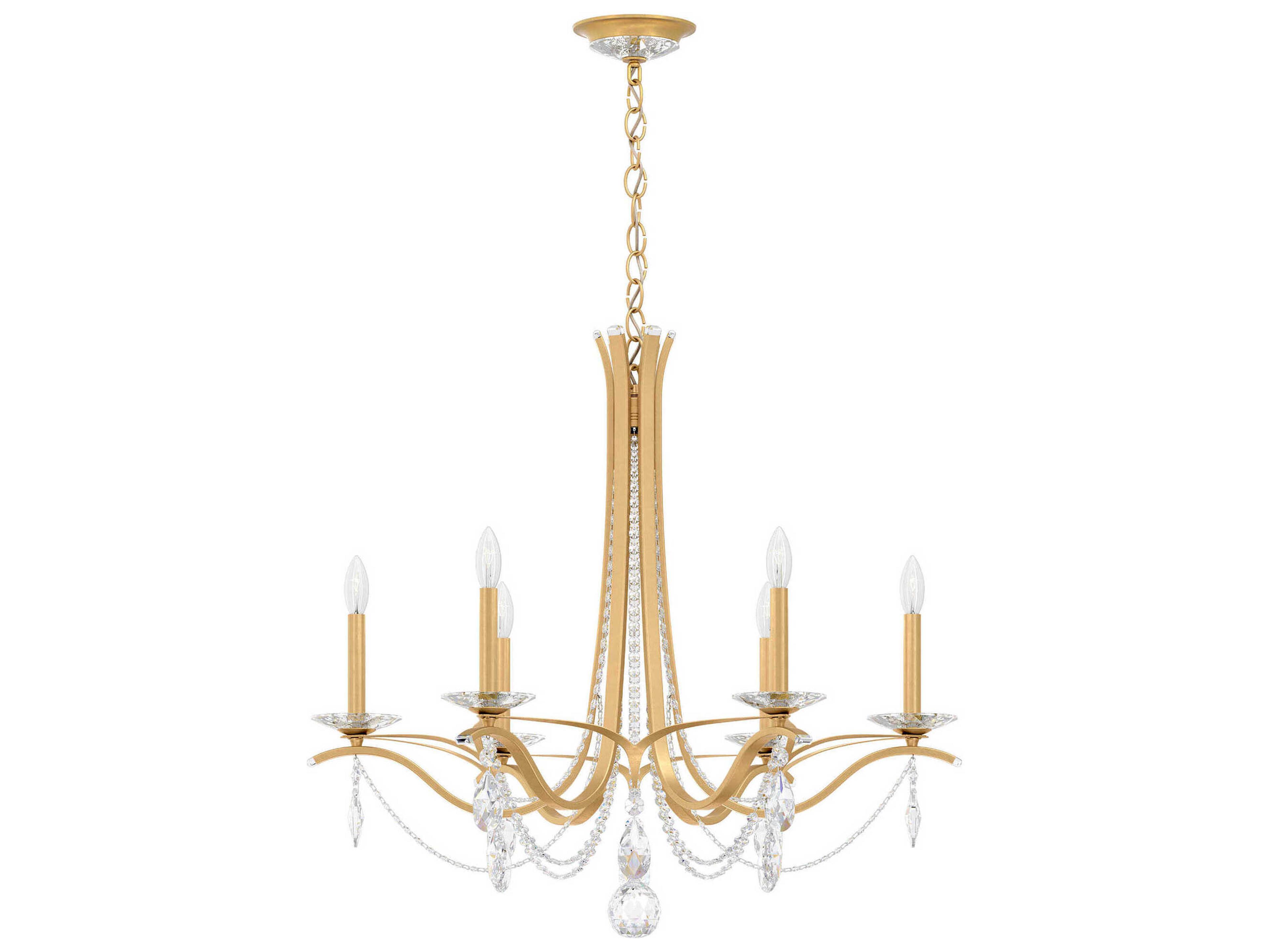 Schonbek Vesca 6-Light Bronze Crystal Chandelier