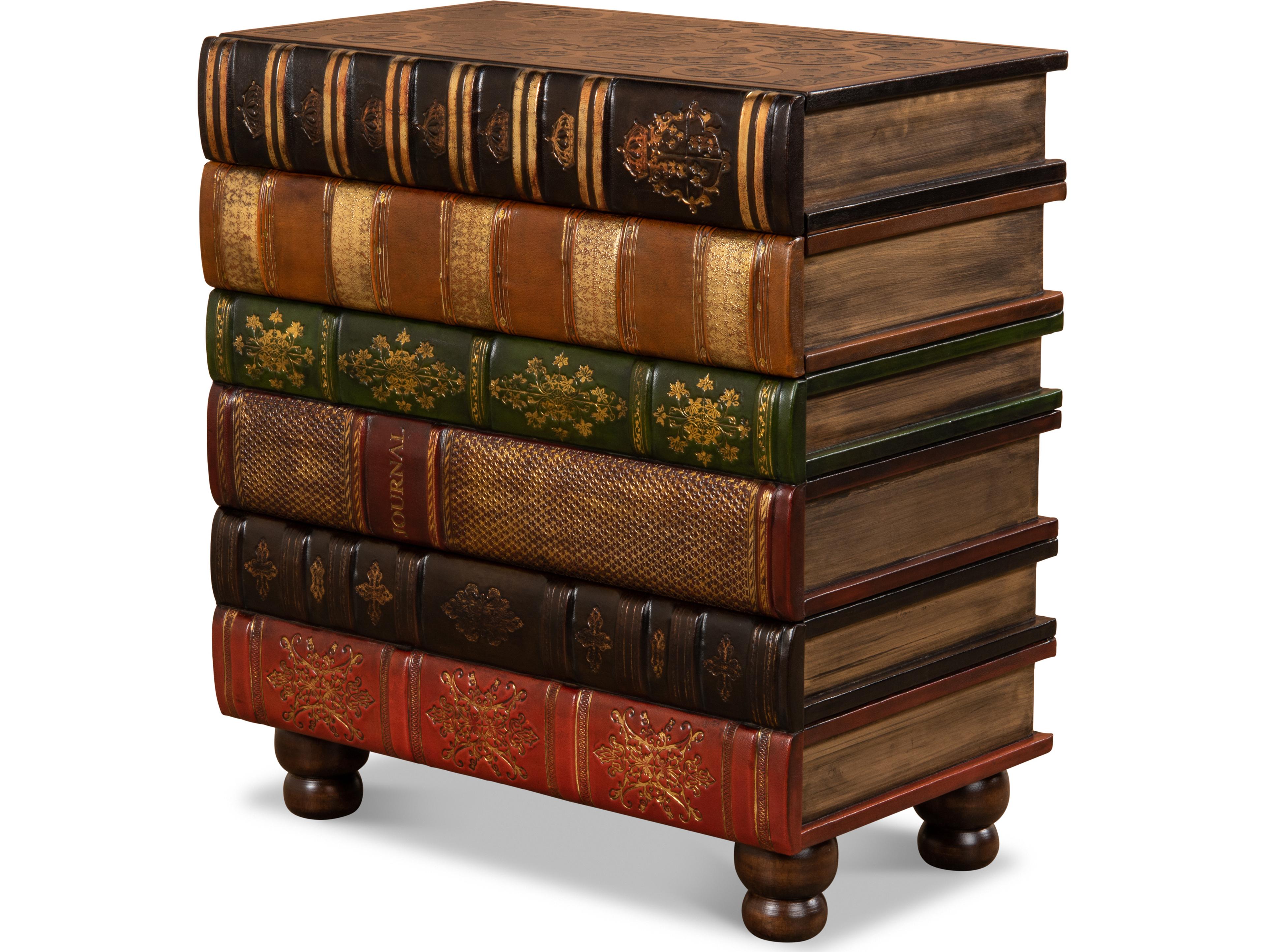 Sarreid Ltd Florentine Books Chairside Chest