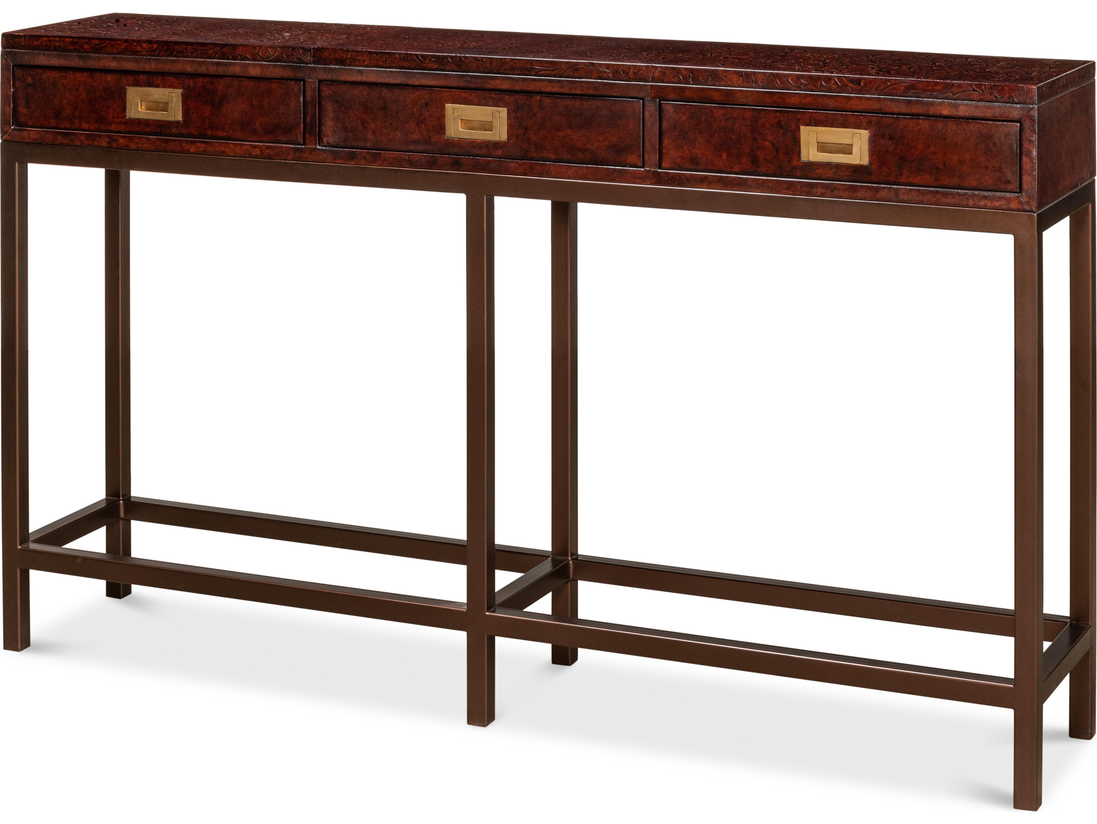 Sarreid Ltd Campaign Embossed Console