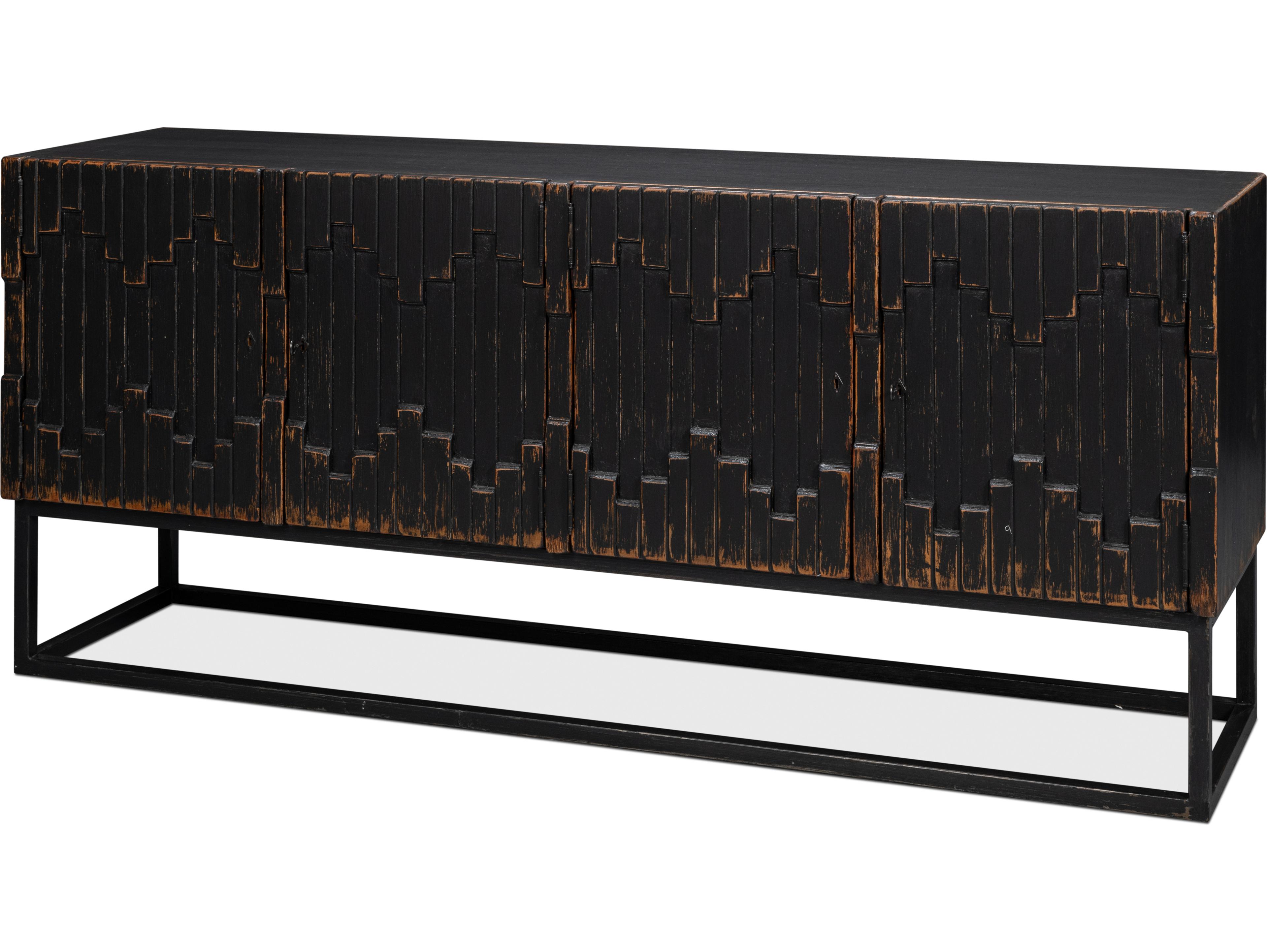 Sarreid Ltd Aztec Sideboard Black