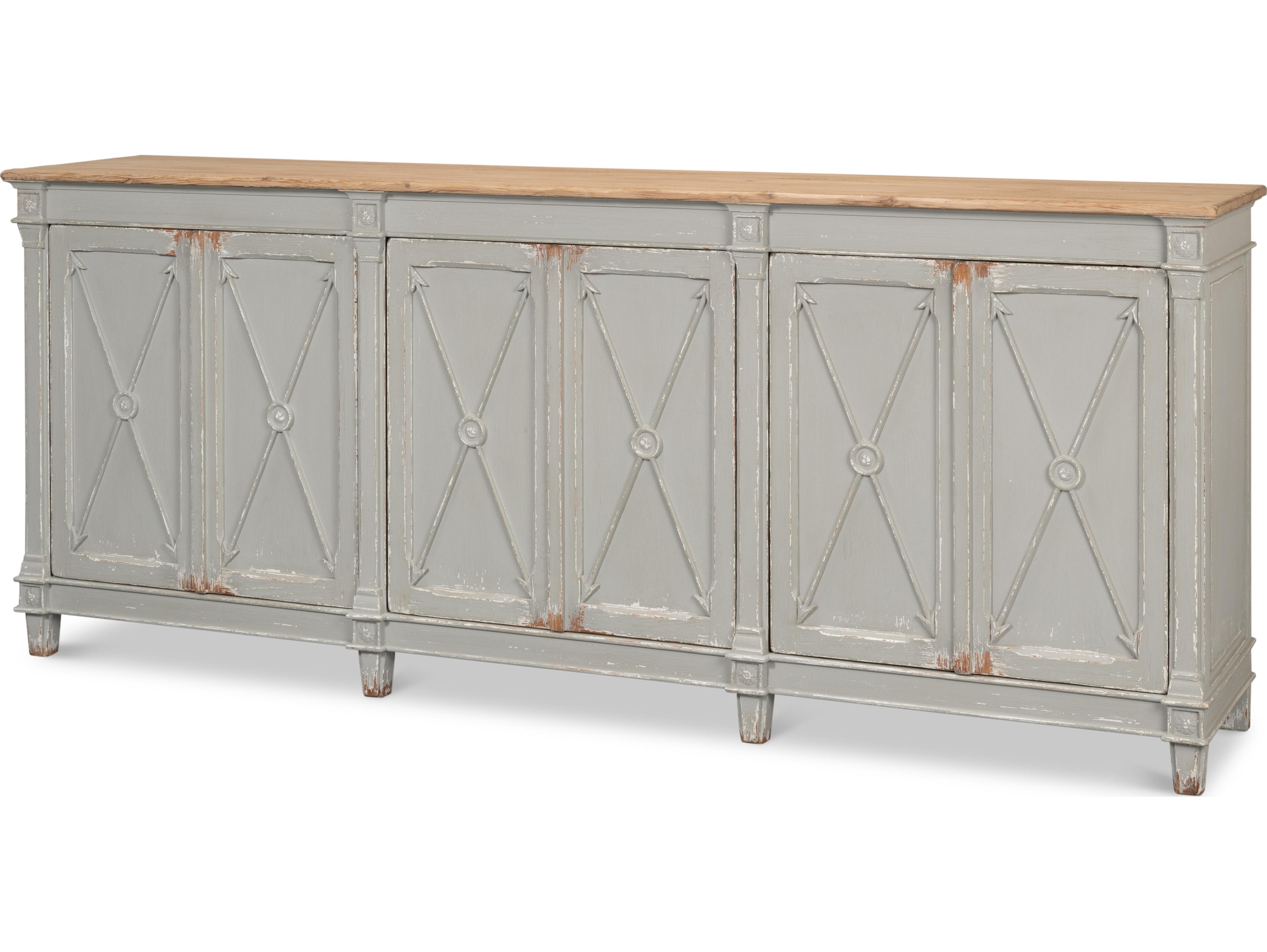 Sarreid Ltd Marksman Sideboard Antique Muted Grey