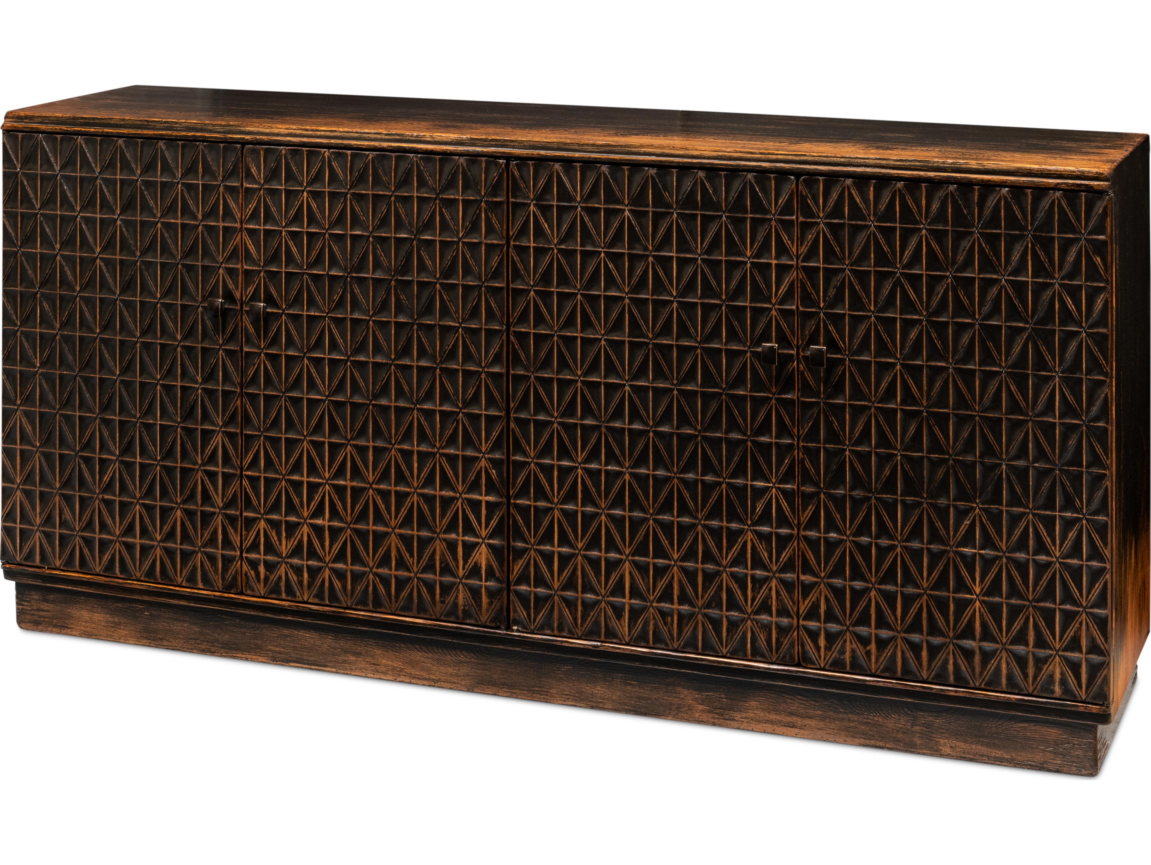 Sarreid Ltd Scrubboard Front Sideboard Ebony