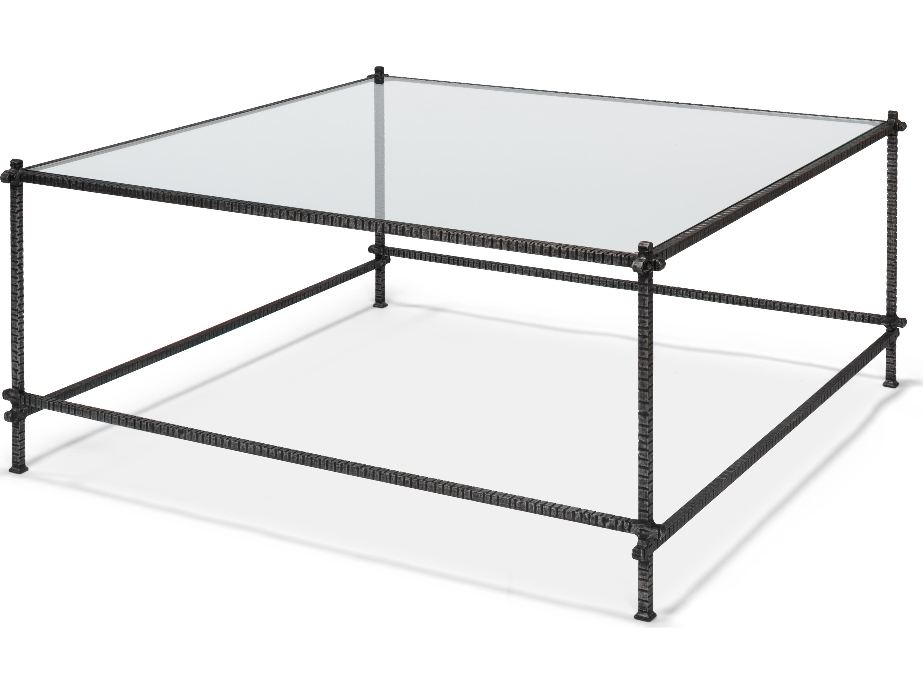 Sarreid Ltd Serrated Edge Iron Coffee Table