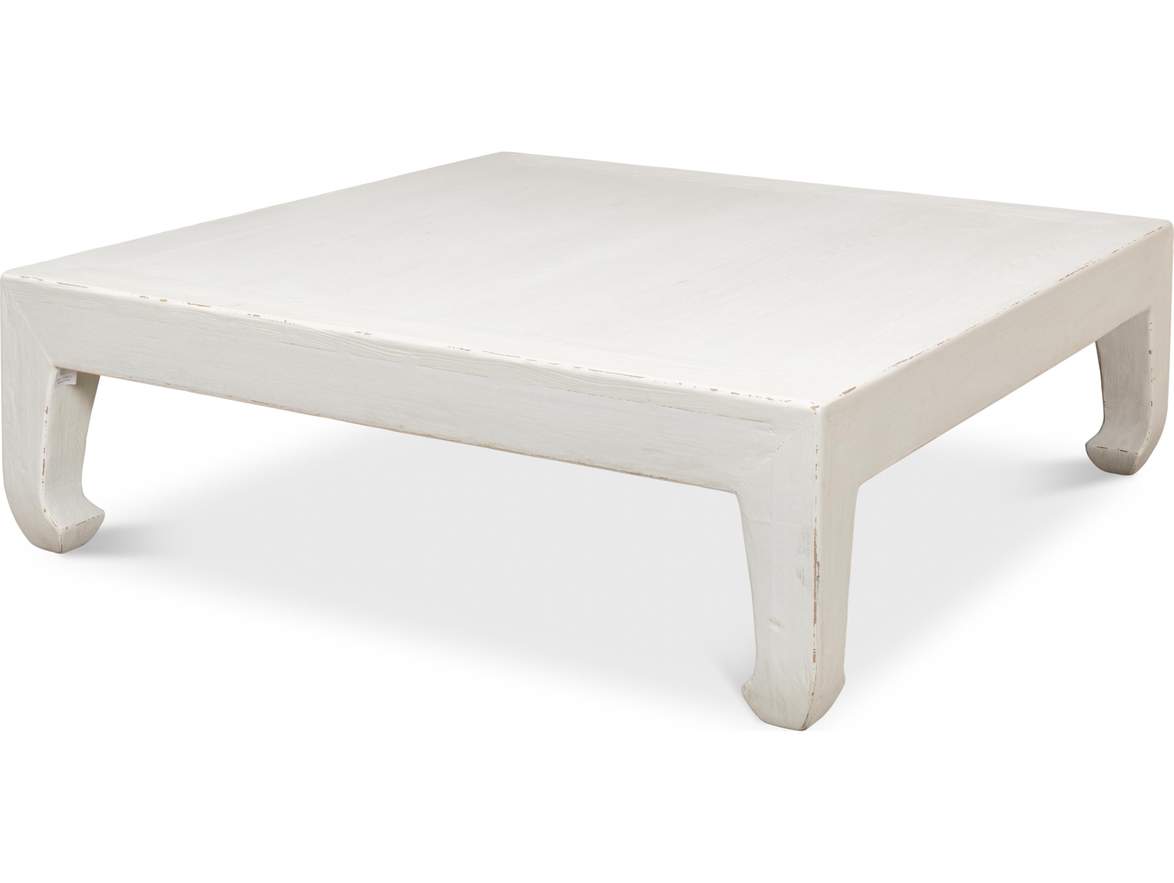 Sarreid Ltd Classic Chinese Coffee Table White