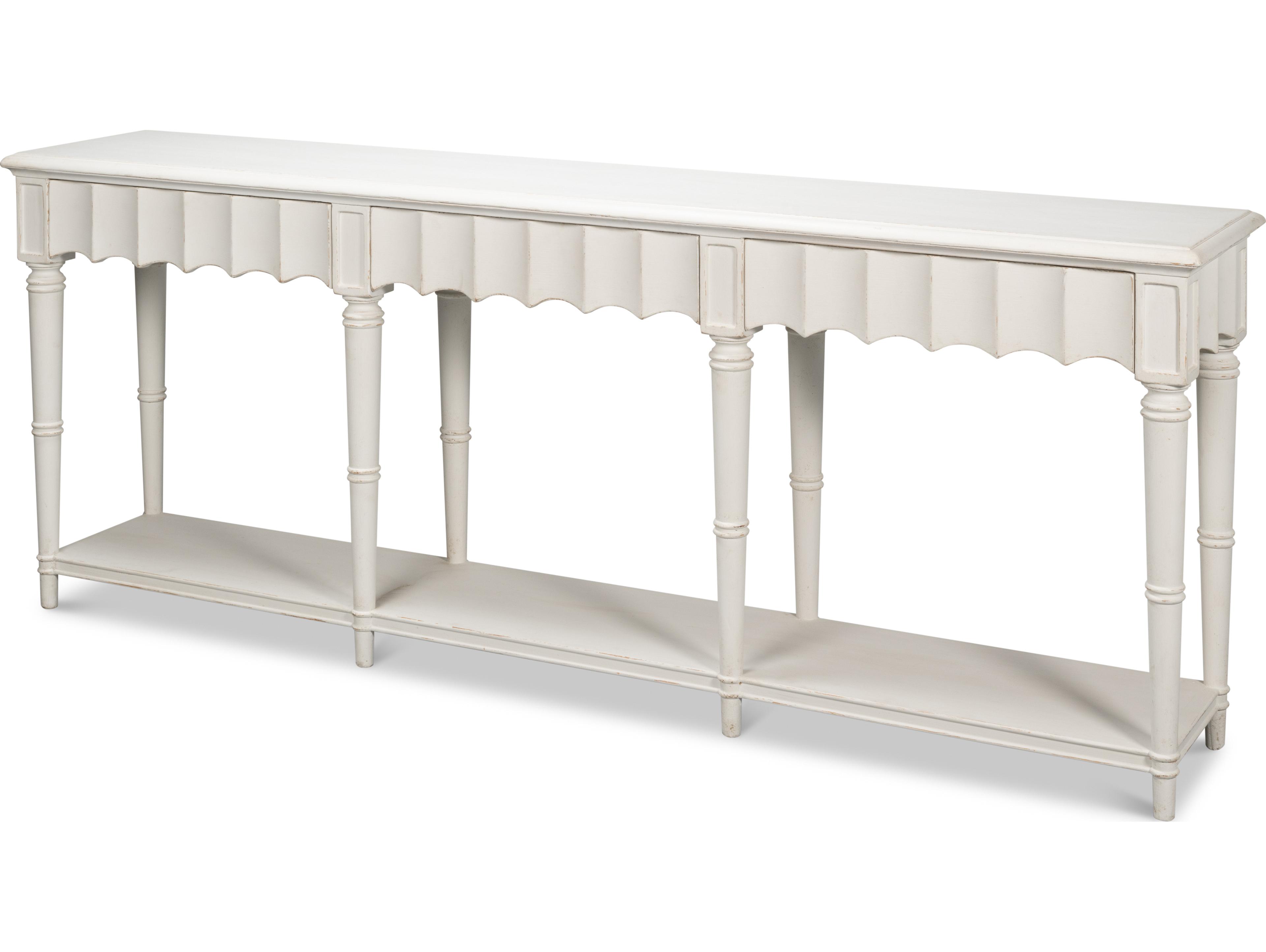 Sarreid Ltd Chantal Console Table Antique White